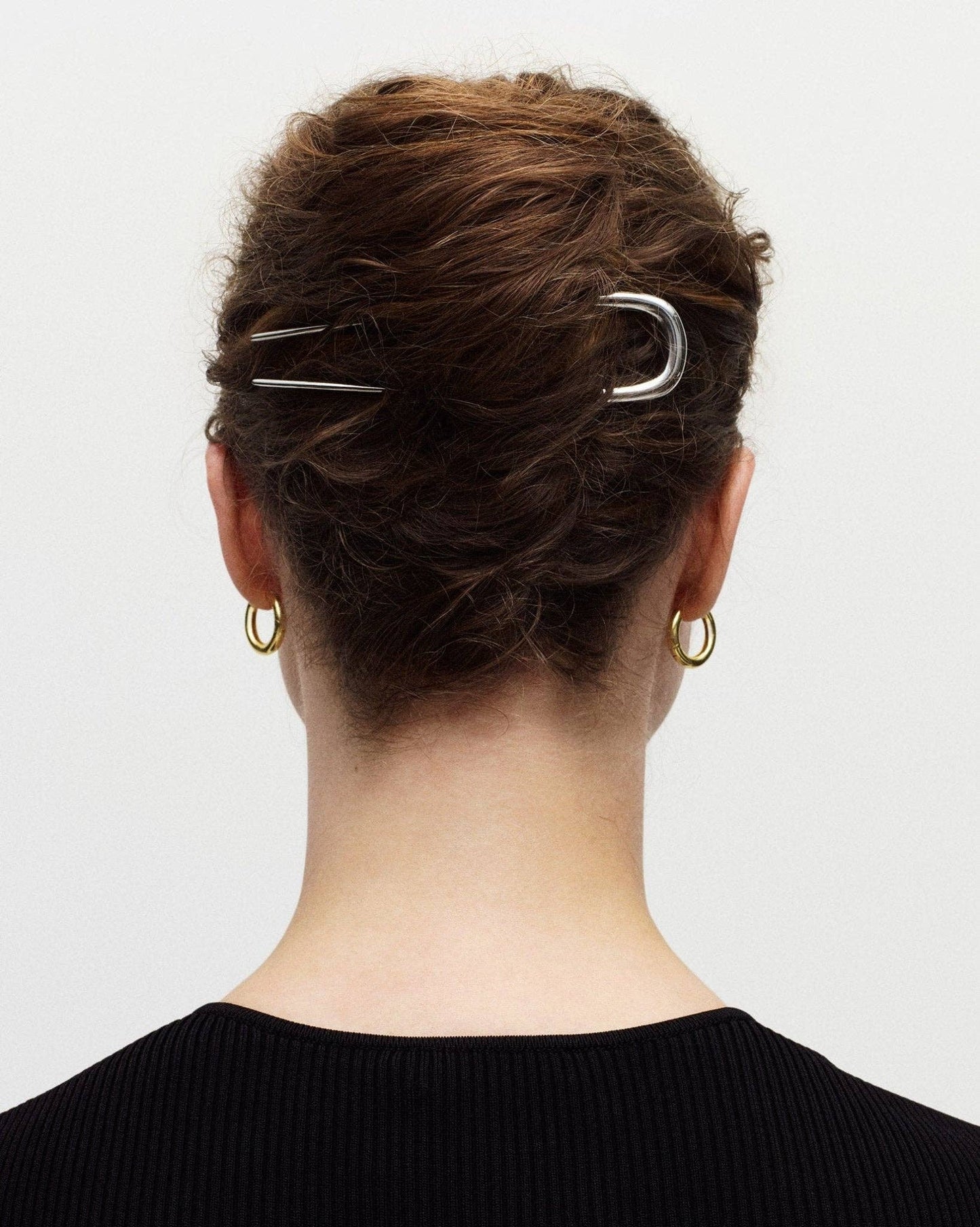 Midi French Hair Pin in Gold