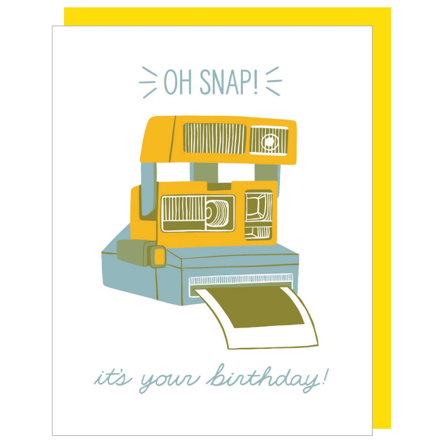 Instant Camera Birthday Card