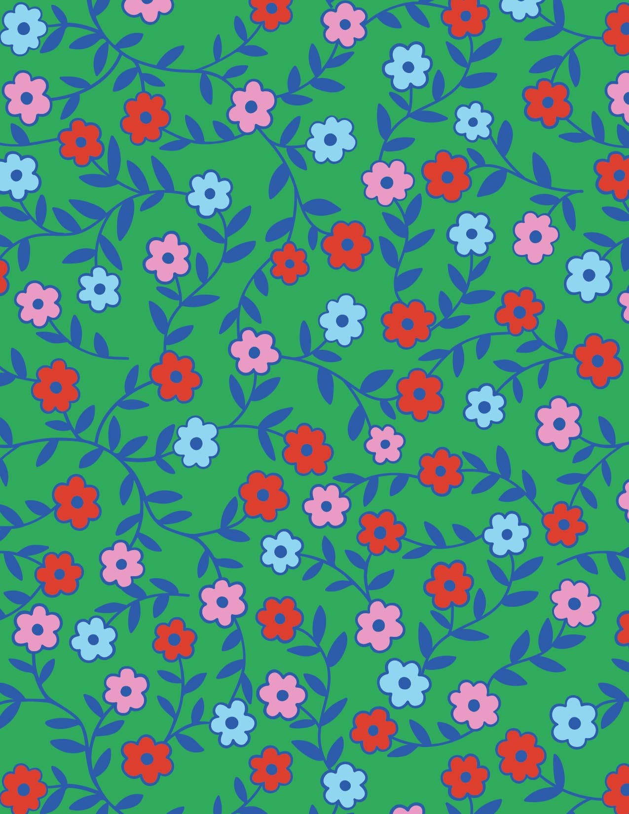 Vine Floral Gift Bag