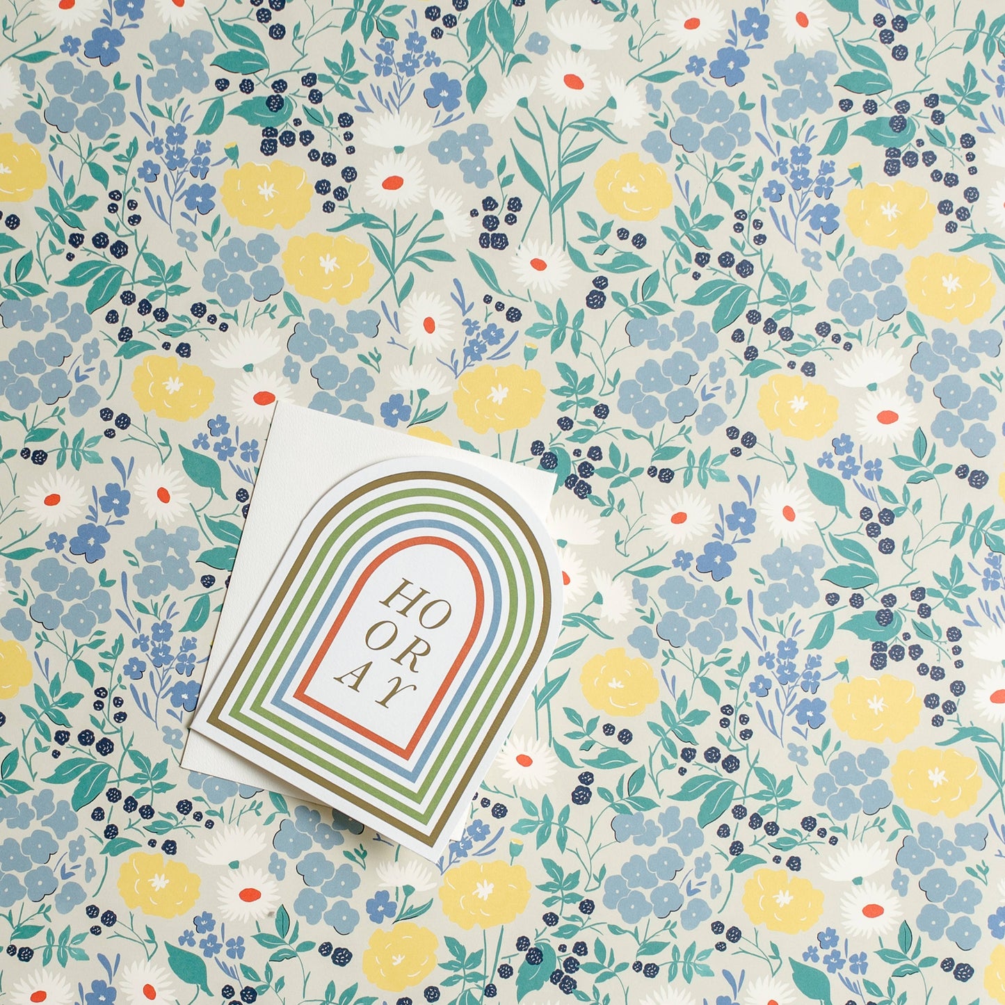 Blackberry Floral Gift Wrap - Roll