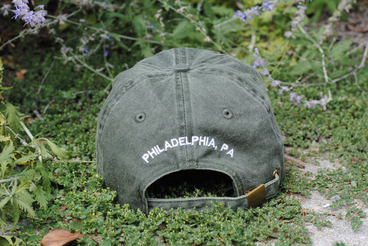 Snail Vintage Wash Green Dad Hat