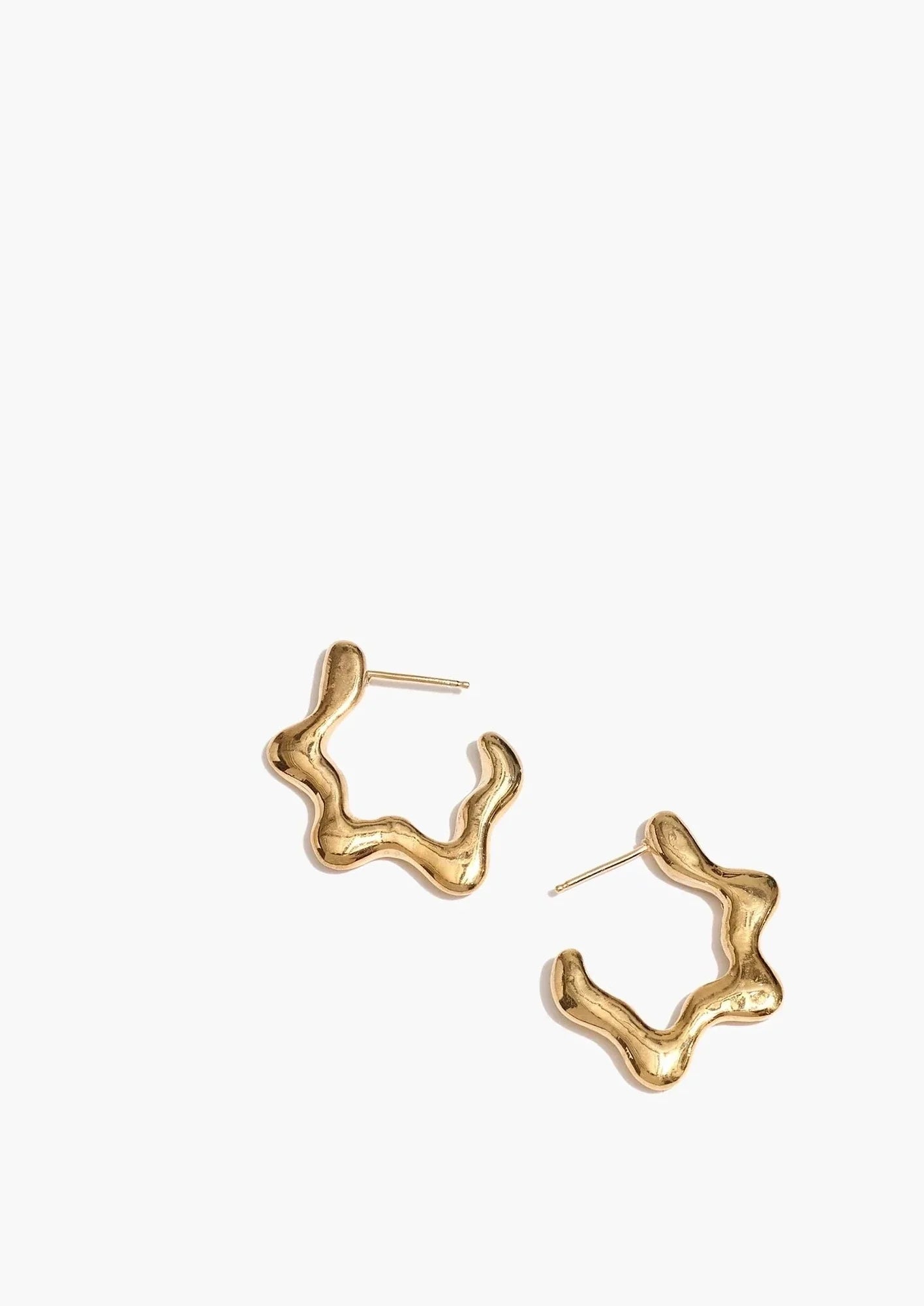 Squiggle Hoop Earrings