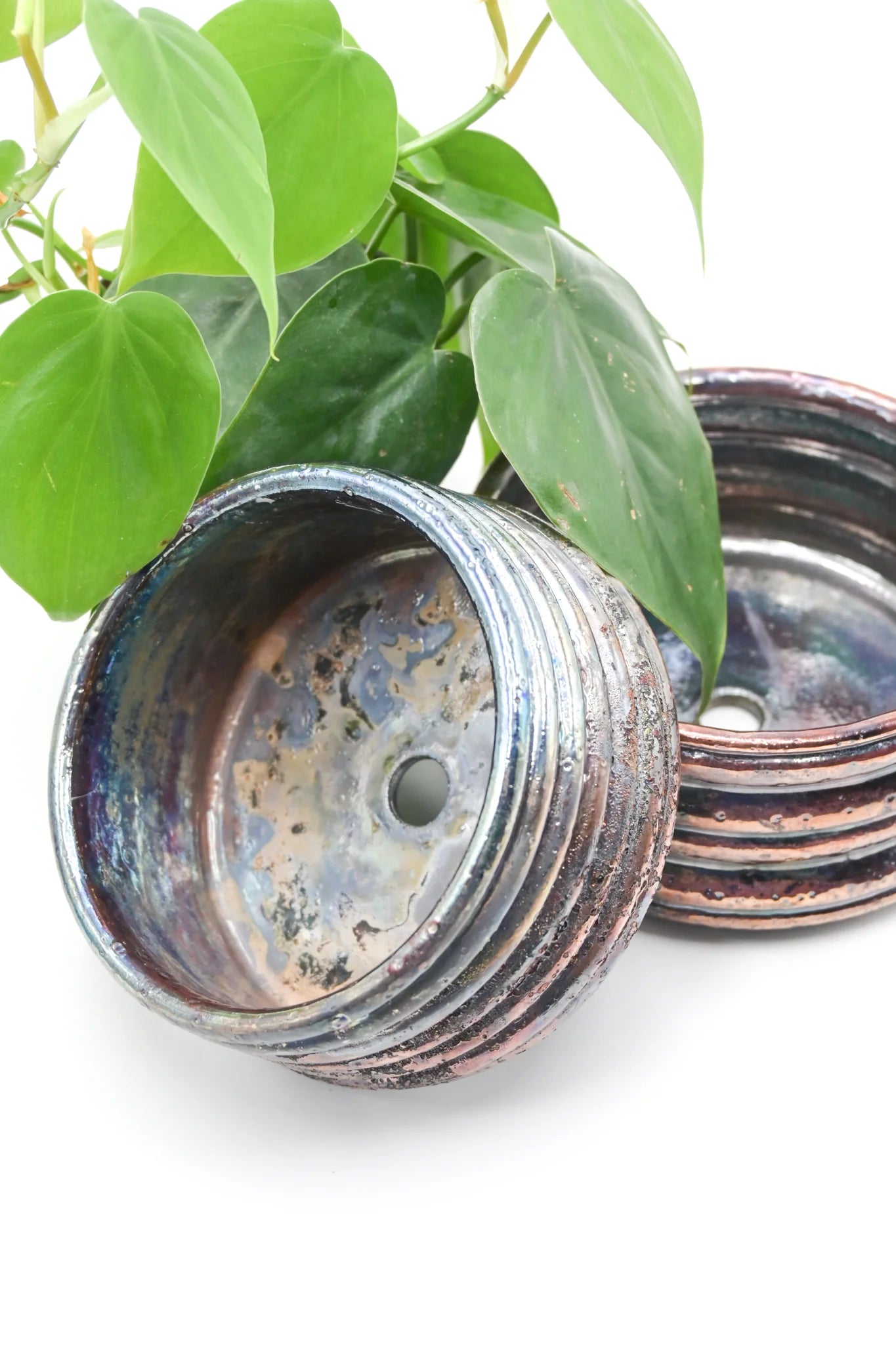 Raku Fired Ceramic Planter