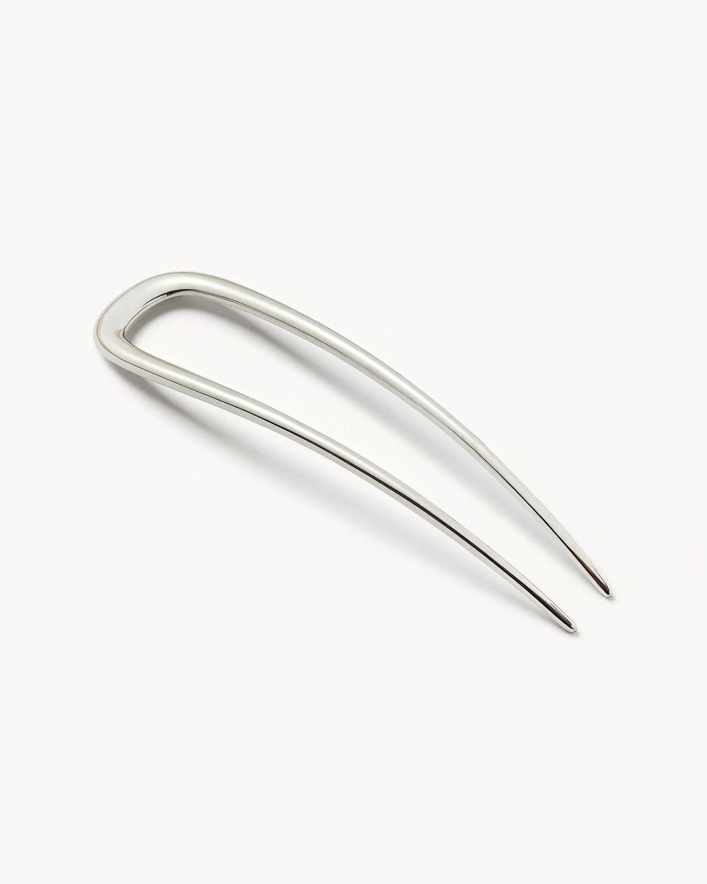 Midi French Hair Pin in Silver