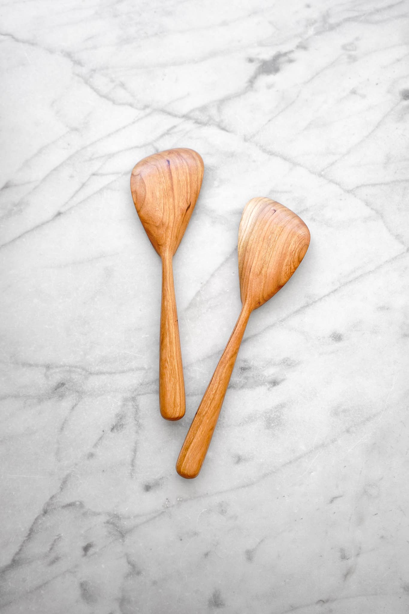 Modern Salad Set - Cherry Wood