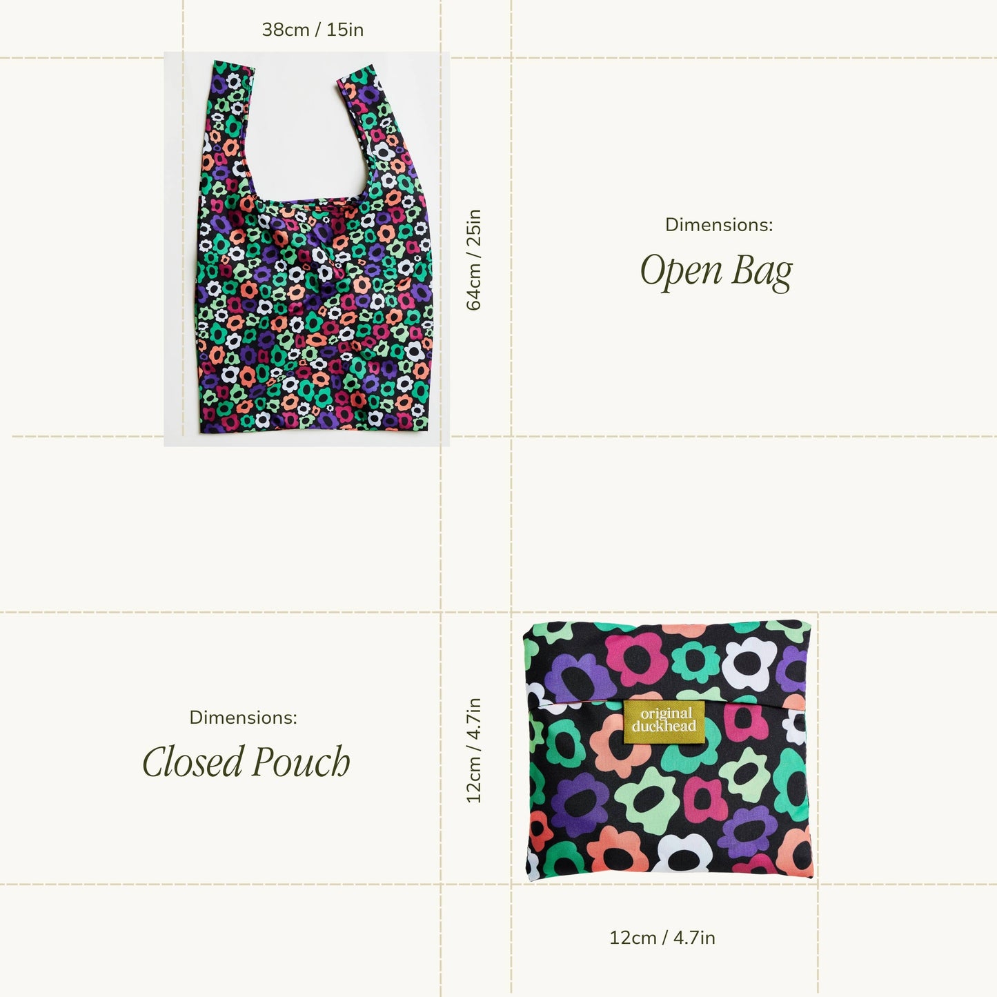 Flower Maze Print Eco Friendly Reusable Tote Bag