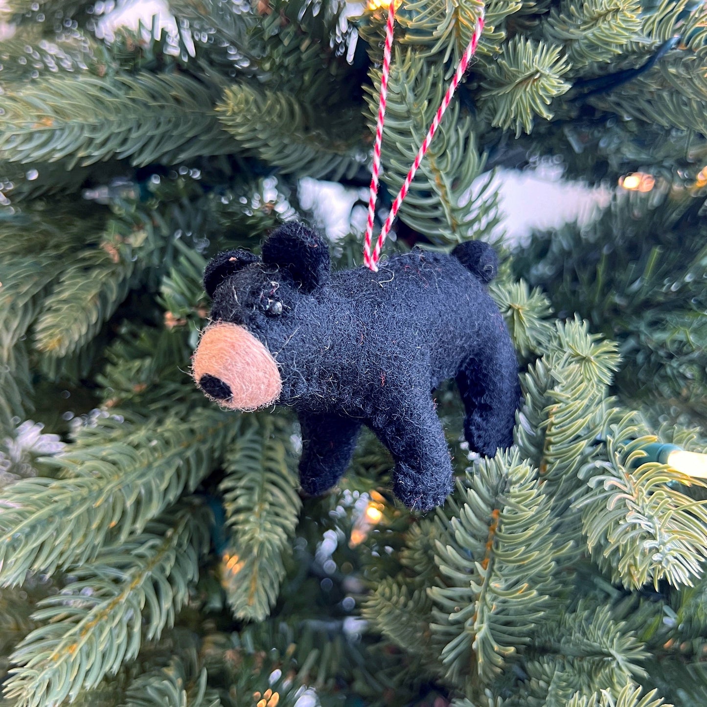 Black Bear Felt Ornament