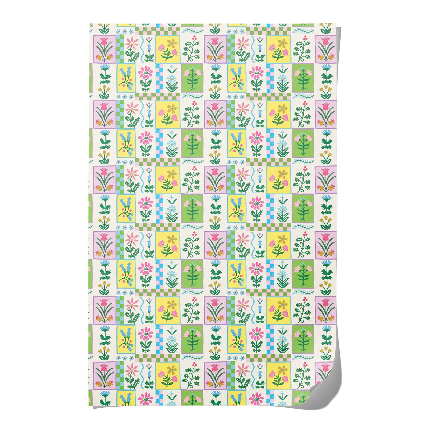 Retro Flower wrapping paper