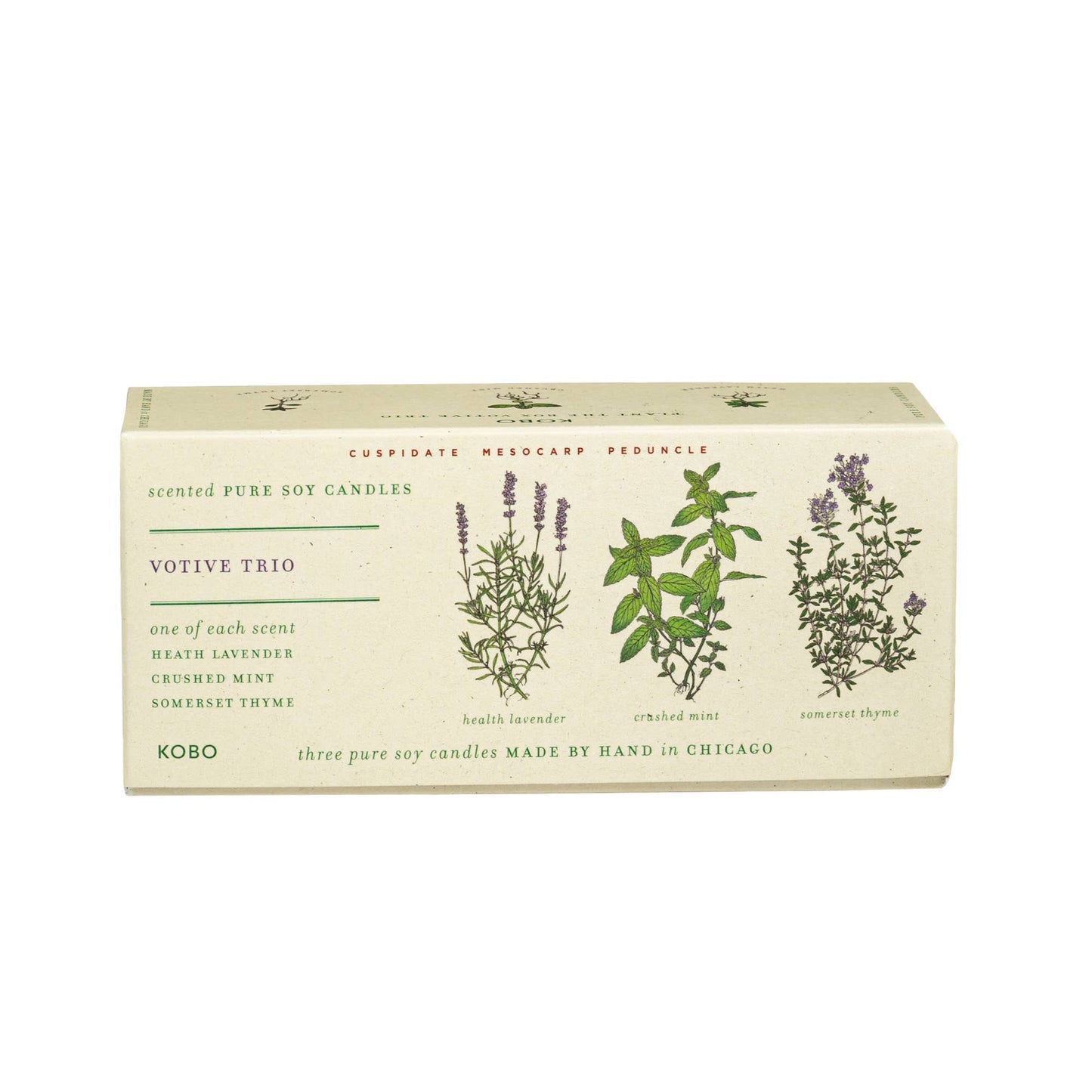 Herb Garden - Plant the Box Votive Candle Trio - 3