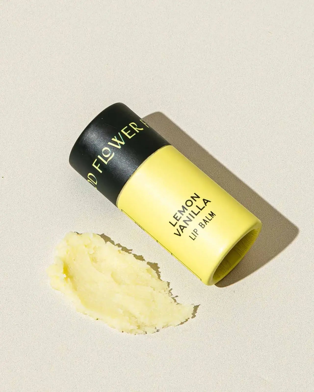 Lemon Vanilla Organic Lip Balm / 0.3 oz Biodegradable Tube