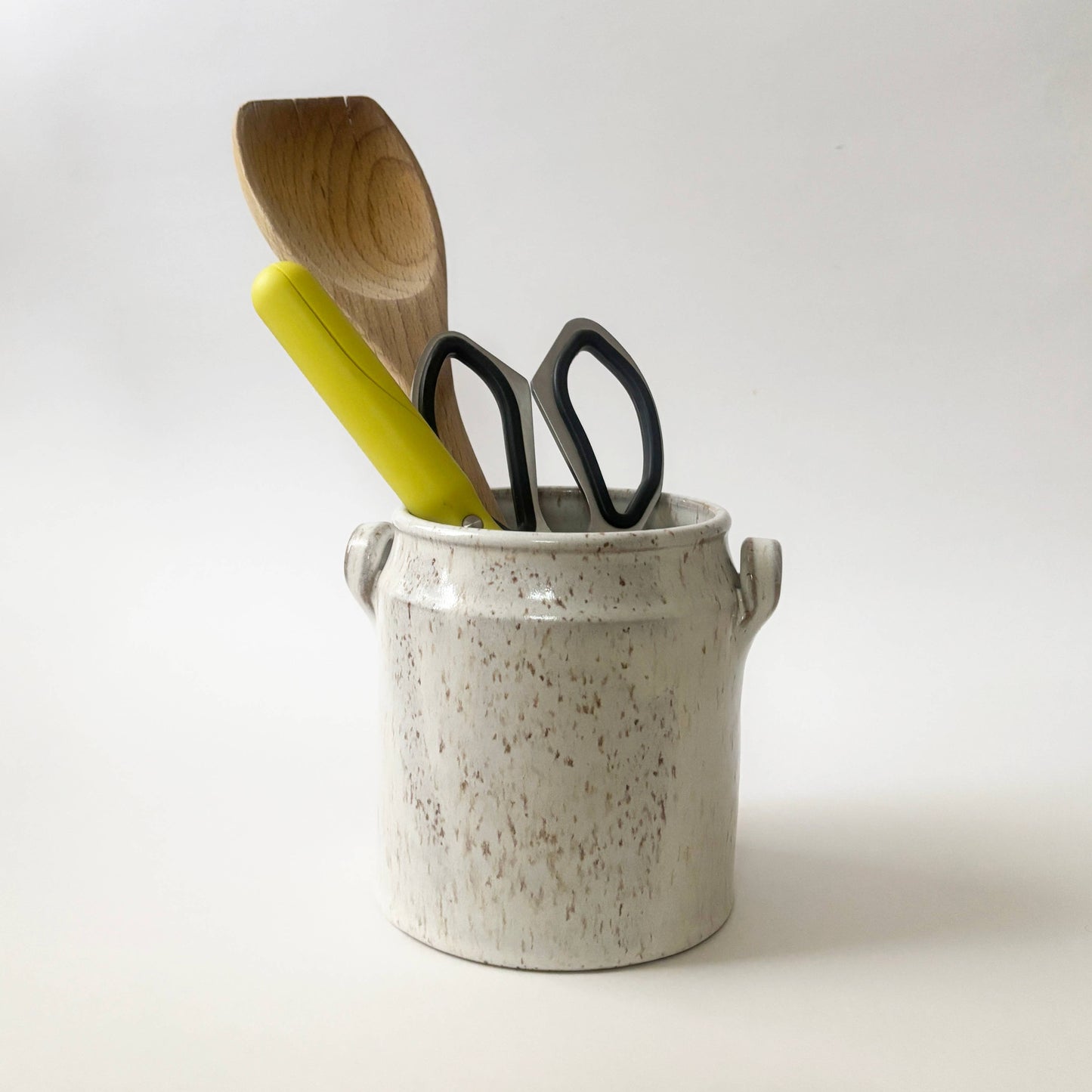 Handmade Ceramic Utensil Crock - A