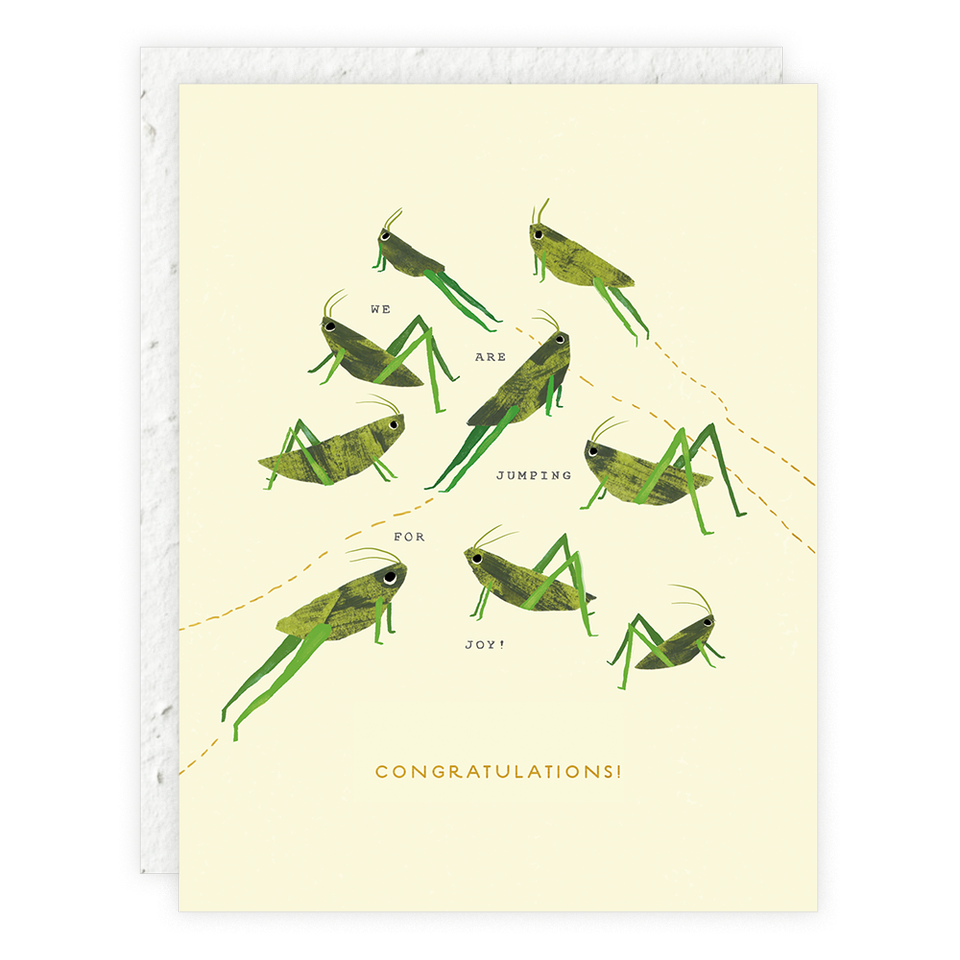 Jumping For Joy Congratulations Card