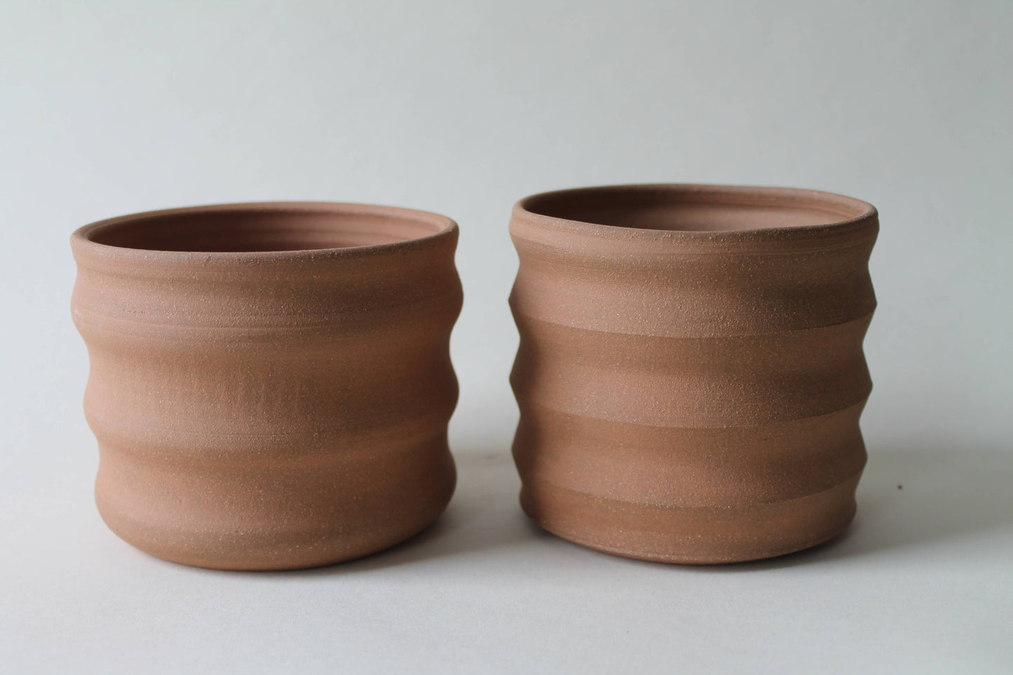 Curved Stoneware Planter