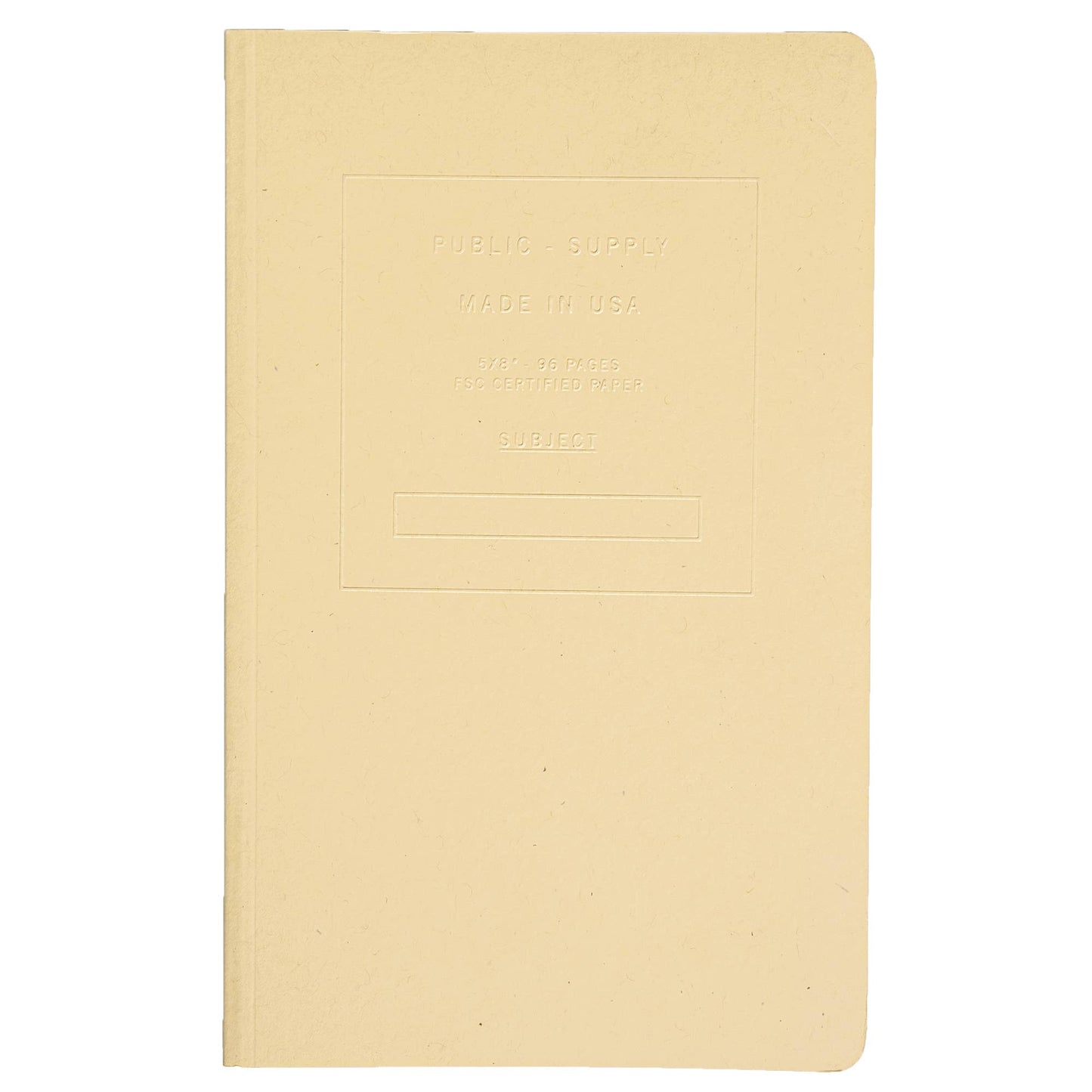 Public - Supply Embossed Notebook