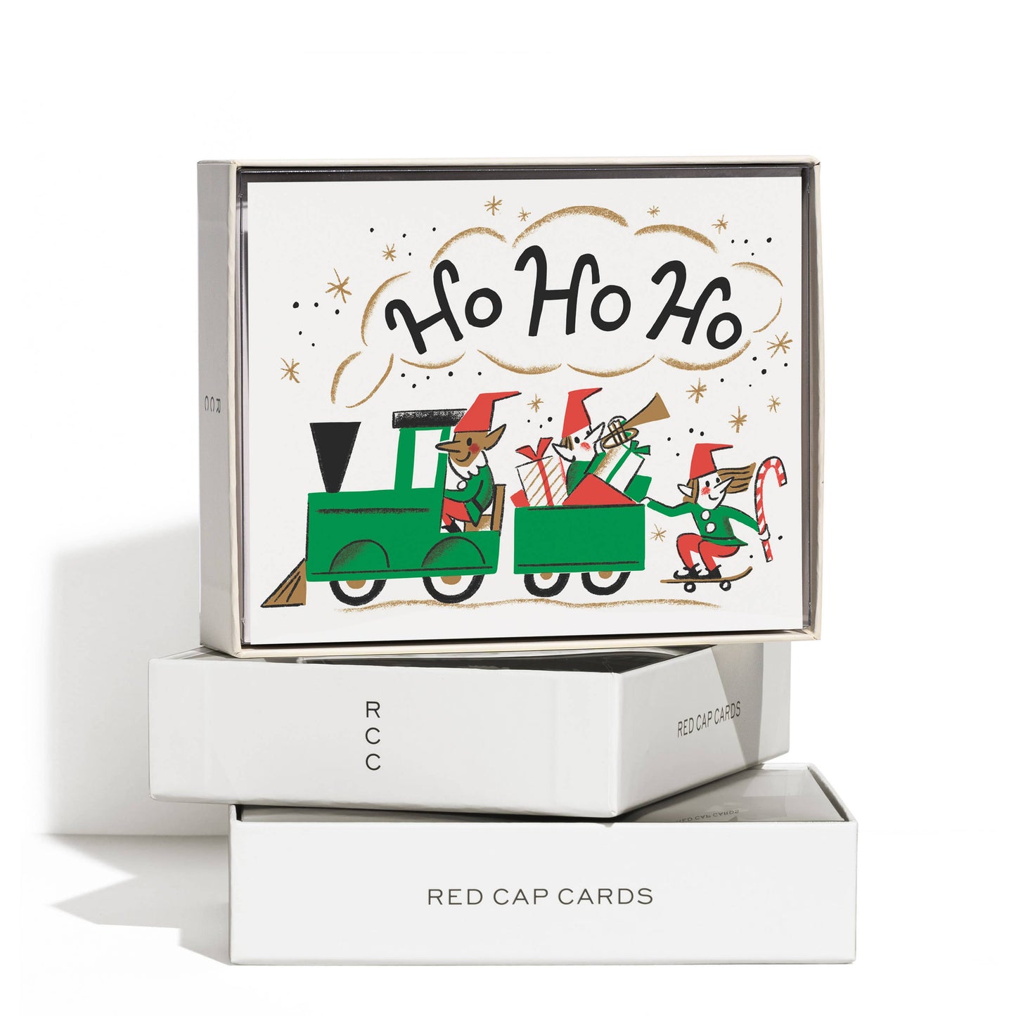 Elf Train Holiday Greeting Card Boxed Set
