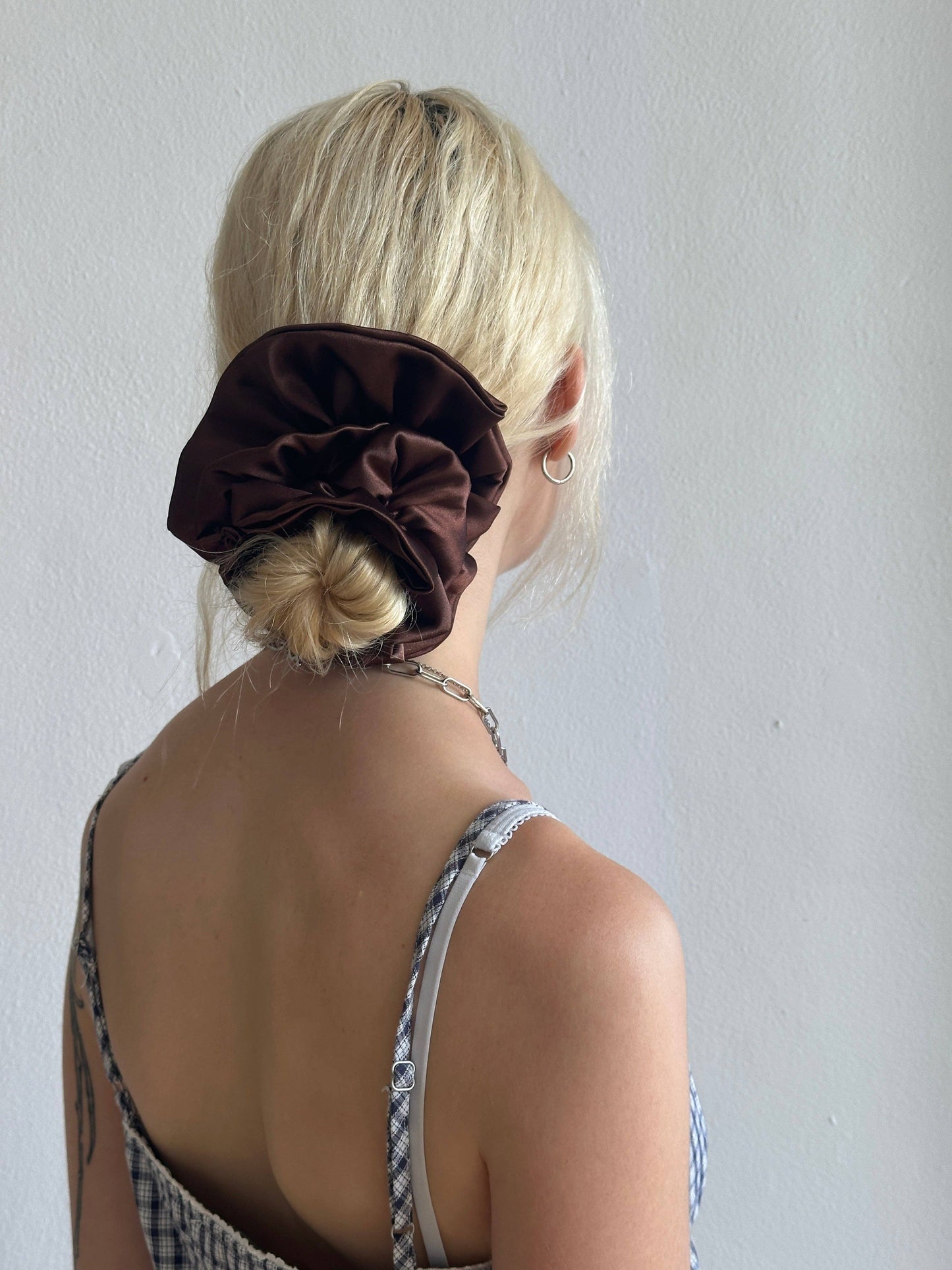 Satin Ruffle Scrunchie