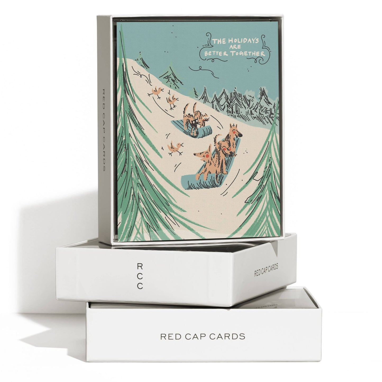 Sled Dogs Holiday Greeting Card Boxed Set