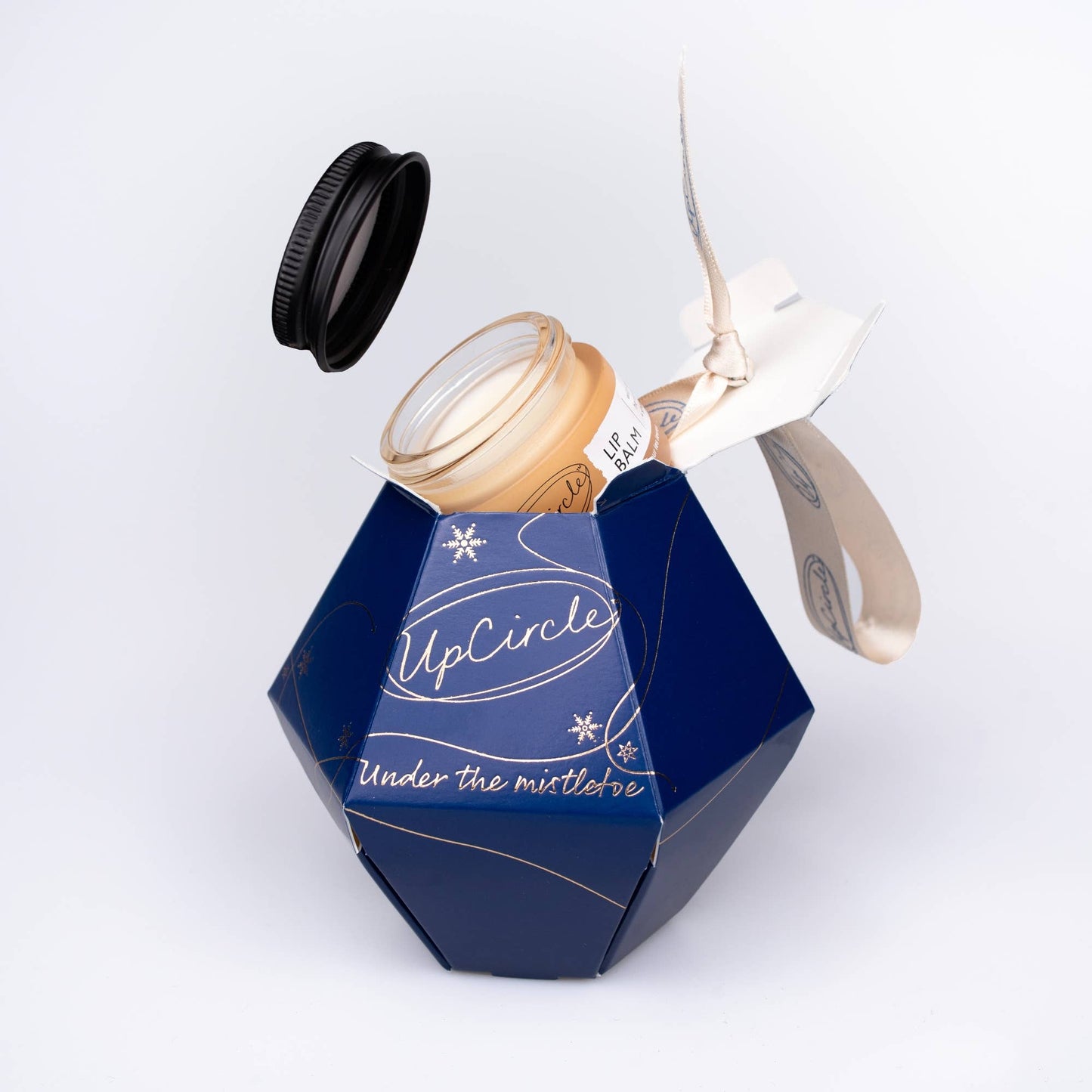 Natural Vegan Lip Balm Festive Holidays Bauble Eco Gift Set