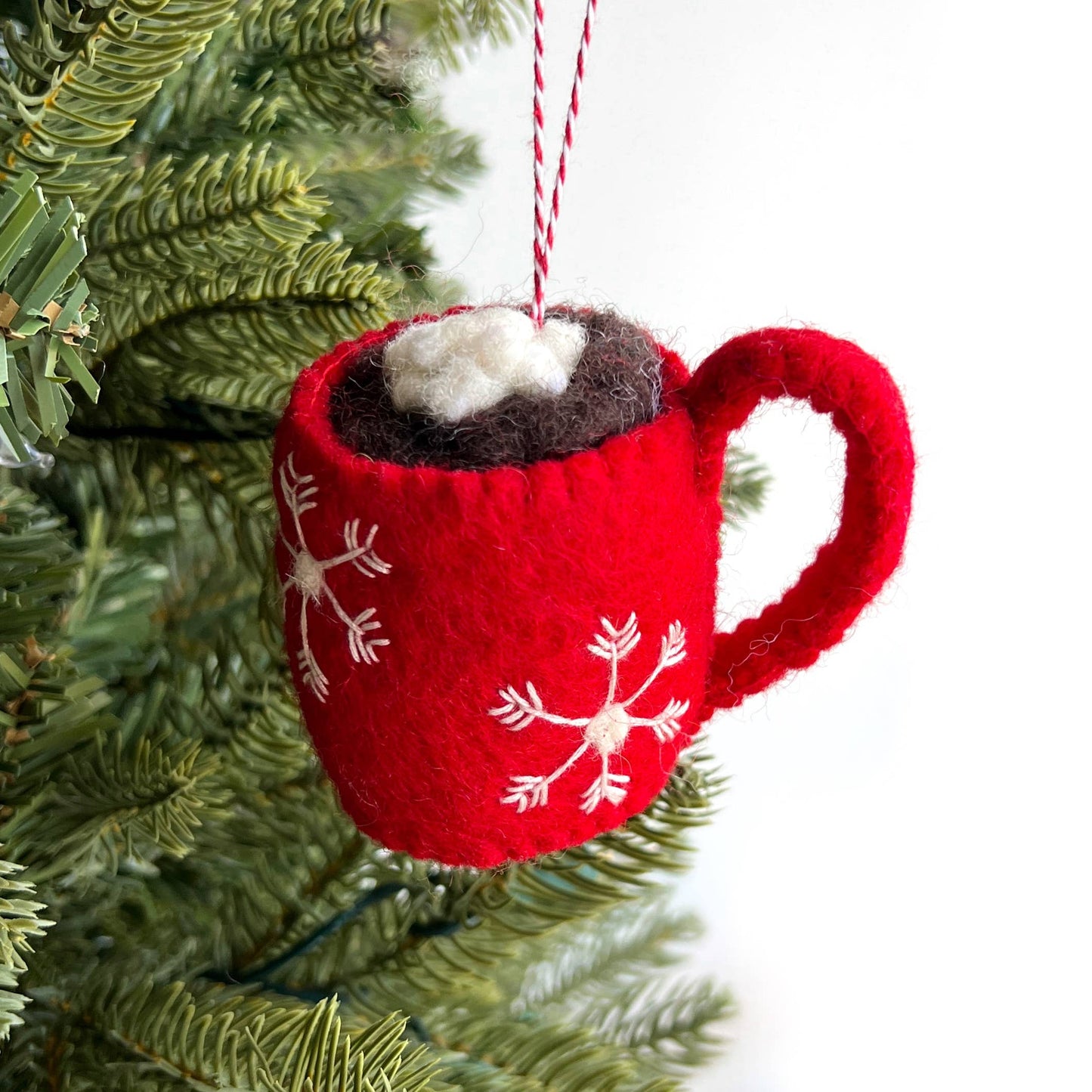 Hot Chocolate Mug Felt Ornament