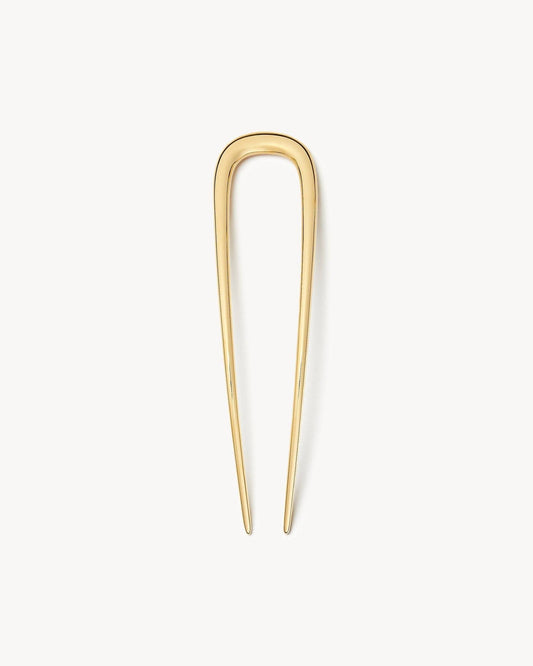 Midi French Hair Pin in Gold