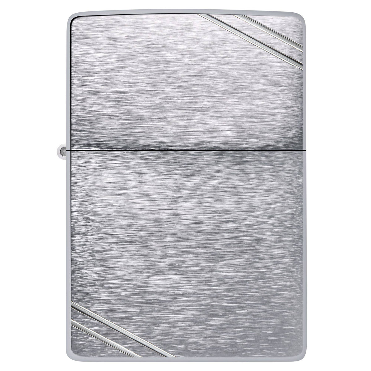 Zippo Vintage Brushed Chrome w/ Slashes Windproof Lighter