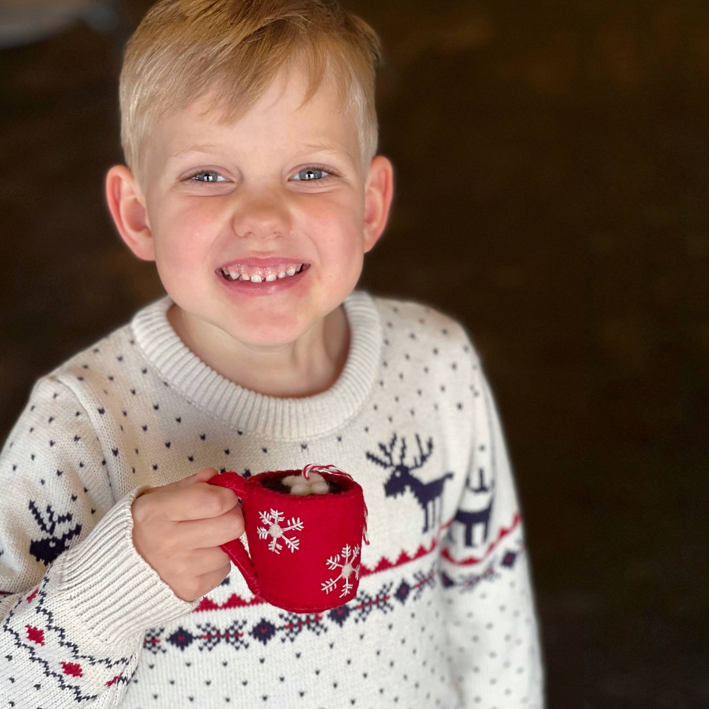 Hot Chocolate Mug Felt Ornament