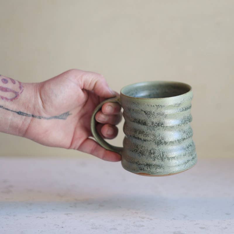 Handmade Ceramic Diner-Inspired Mug