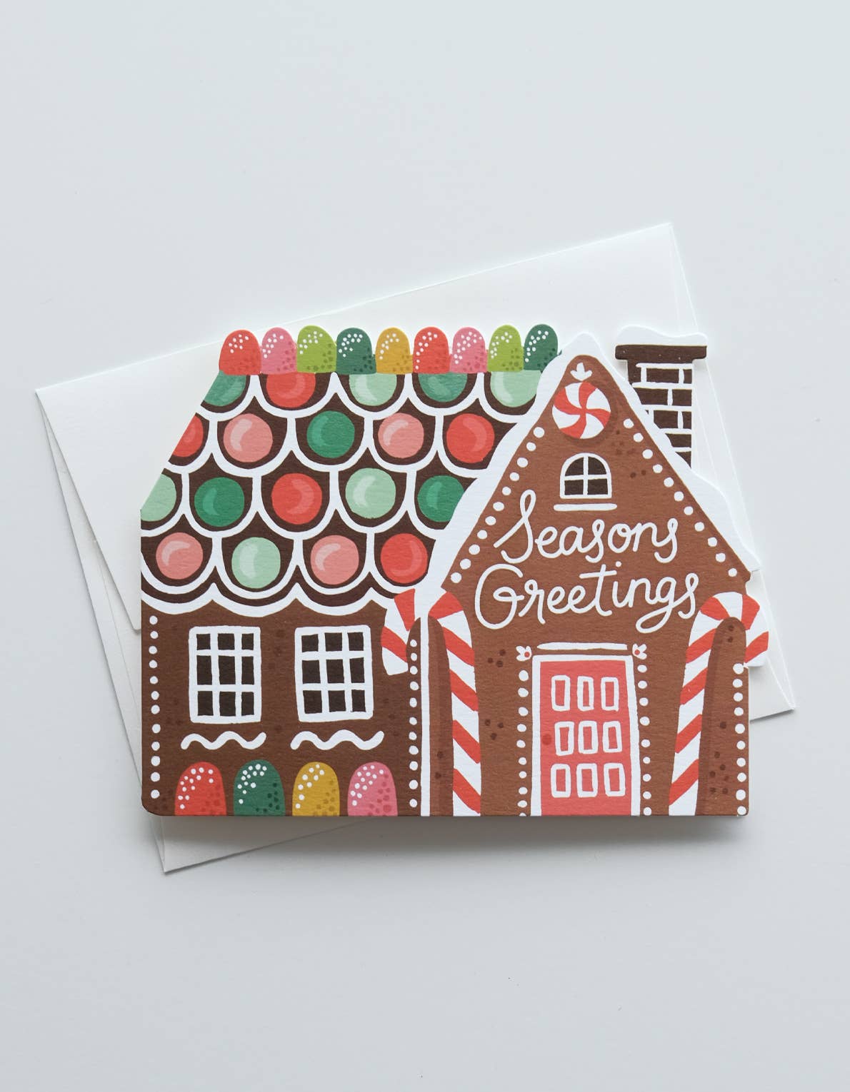 Gingerbread House Die Cut Holiday Greeting Card Boxed Set