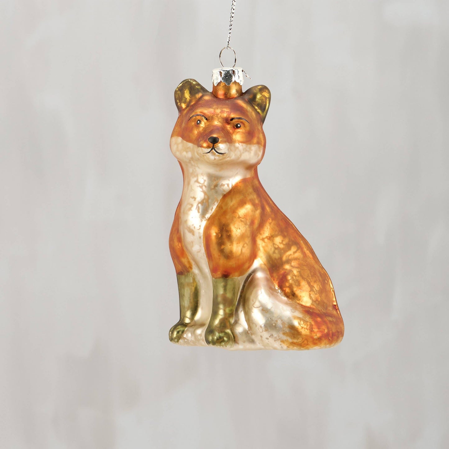 Fox Glass Ornament