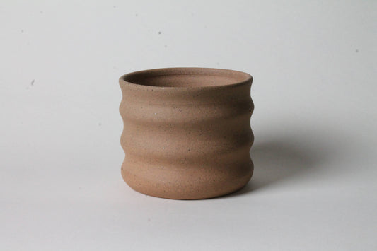Curved Stoneware Planter