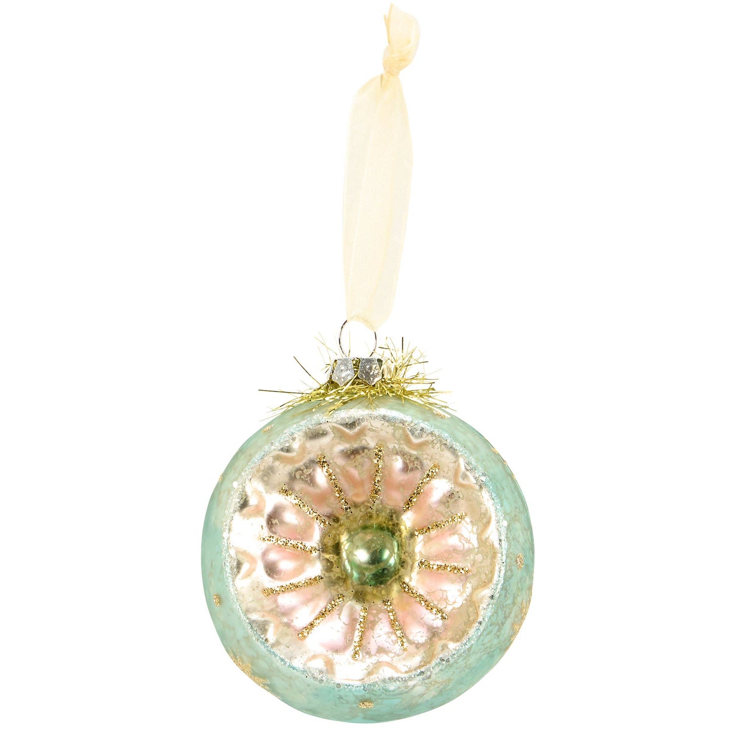 Pastel Retro Glass Ornament