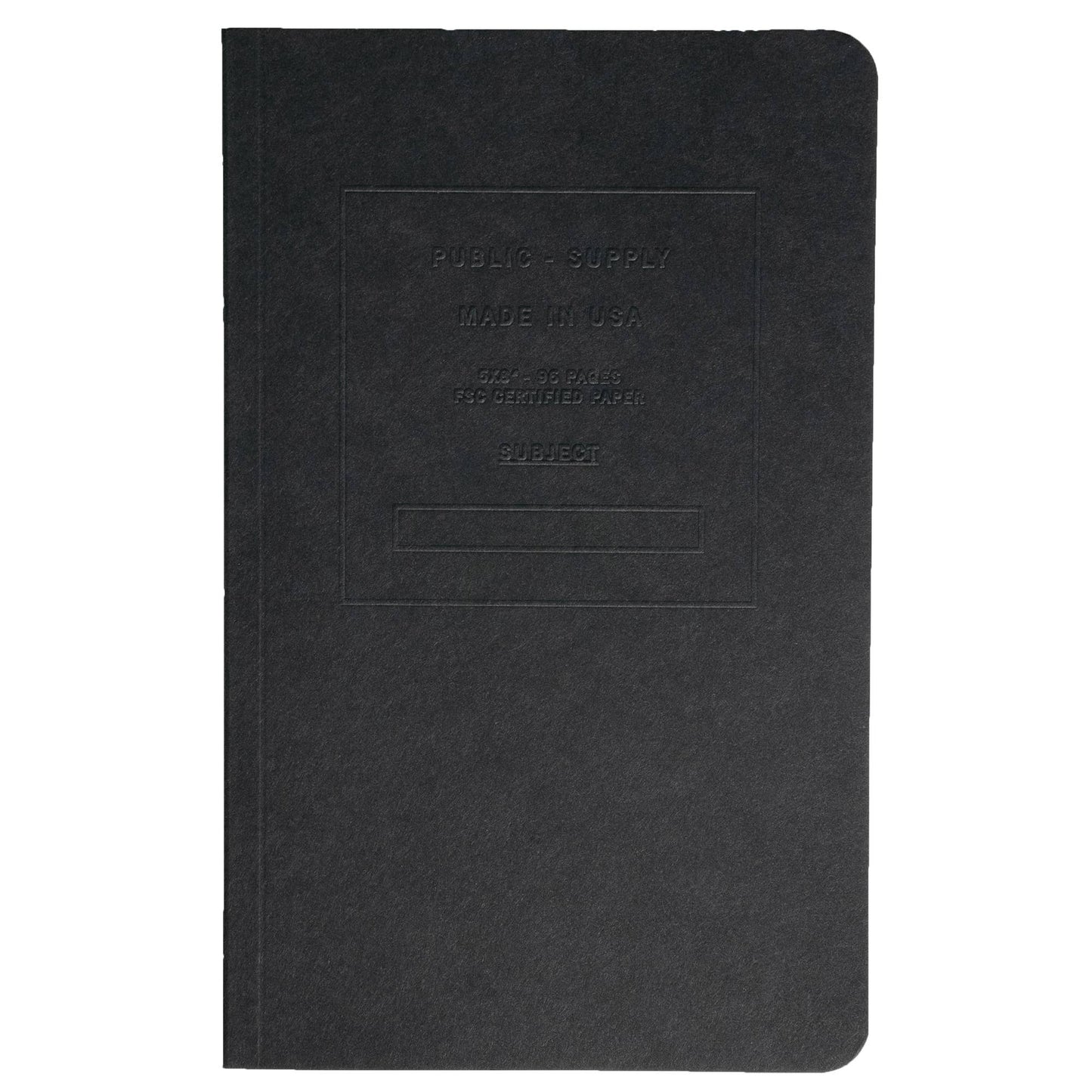 Public - Supply Embossed Notebook
