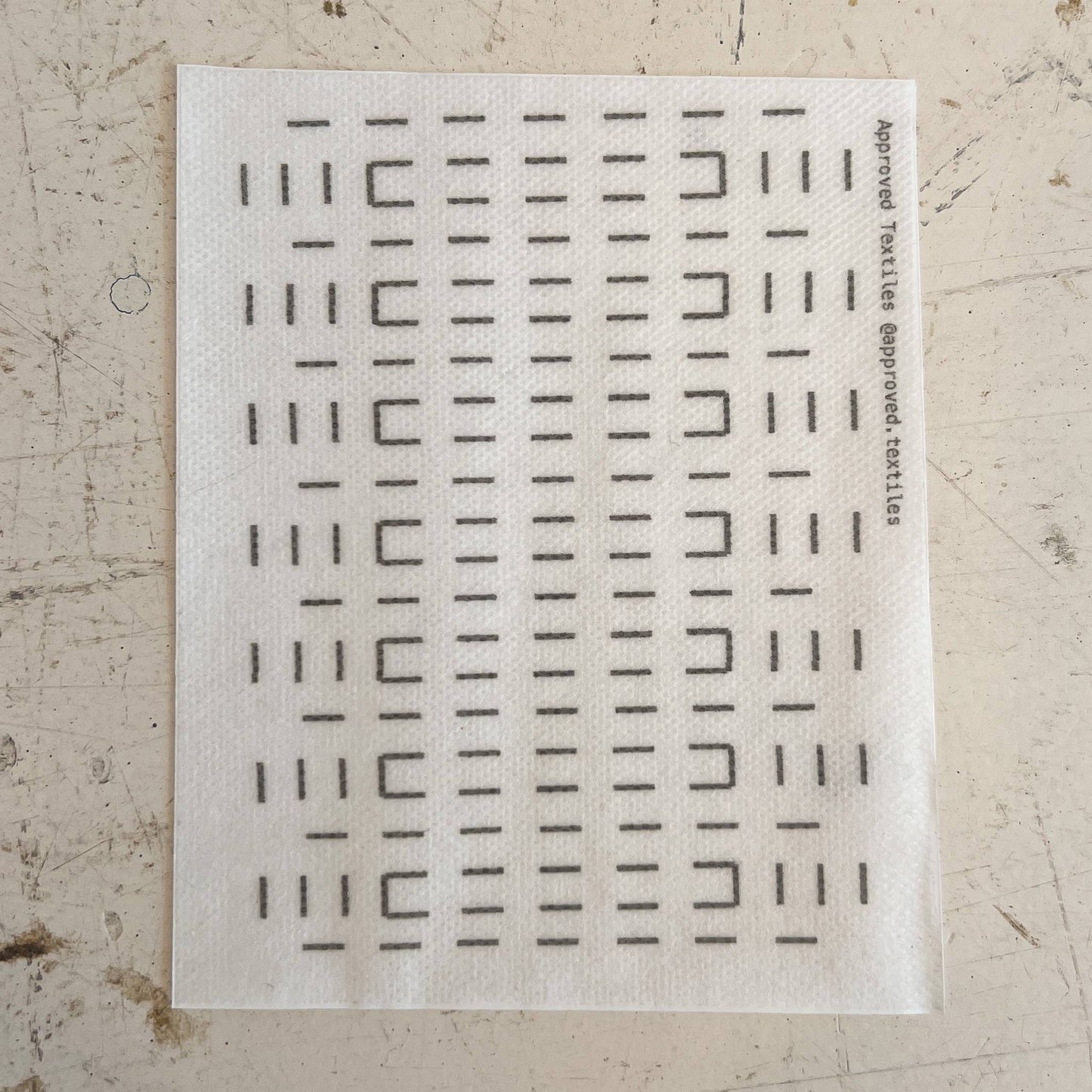 Large Squares - Minimal Mending + Embellishment Transfer