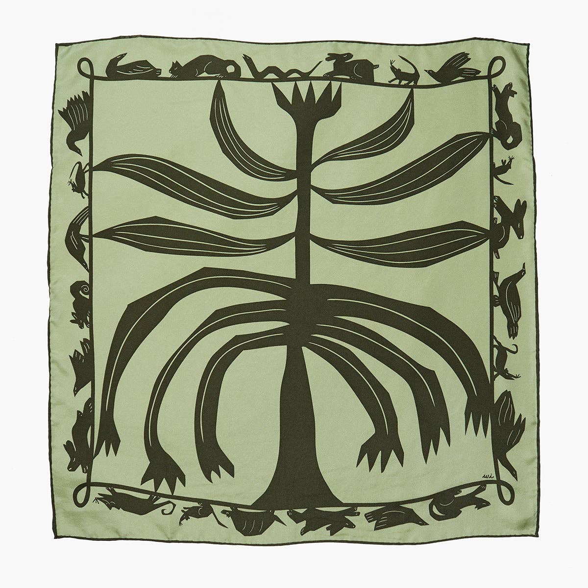 Winona Irene Artichoke Silk Scarf