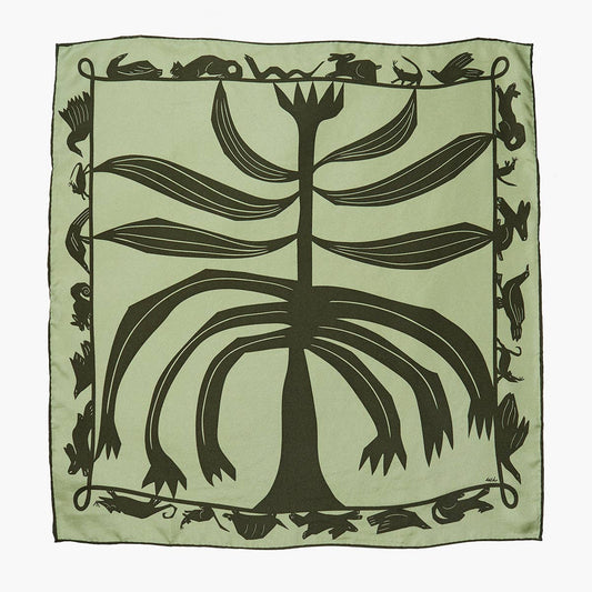 Winona Irene 100% Silk Artichoke Scarf