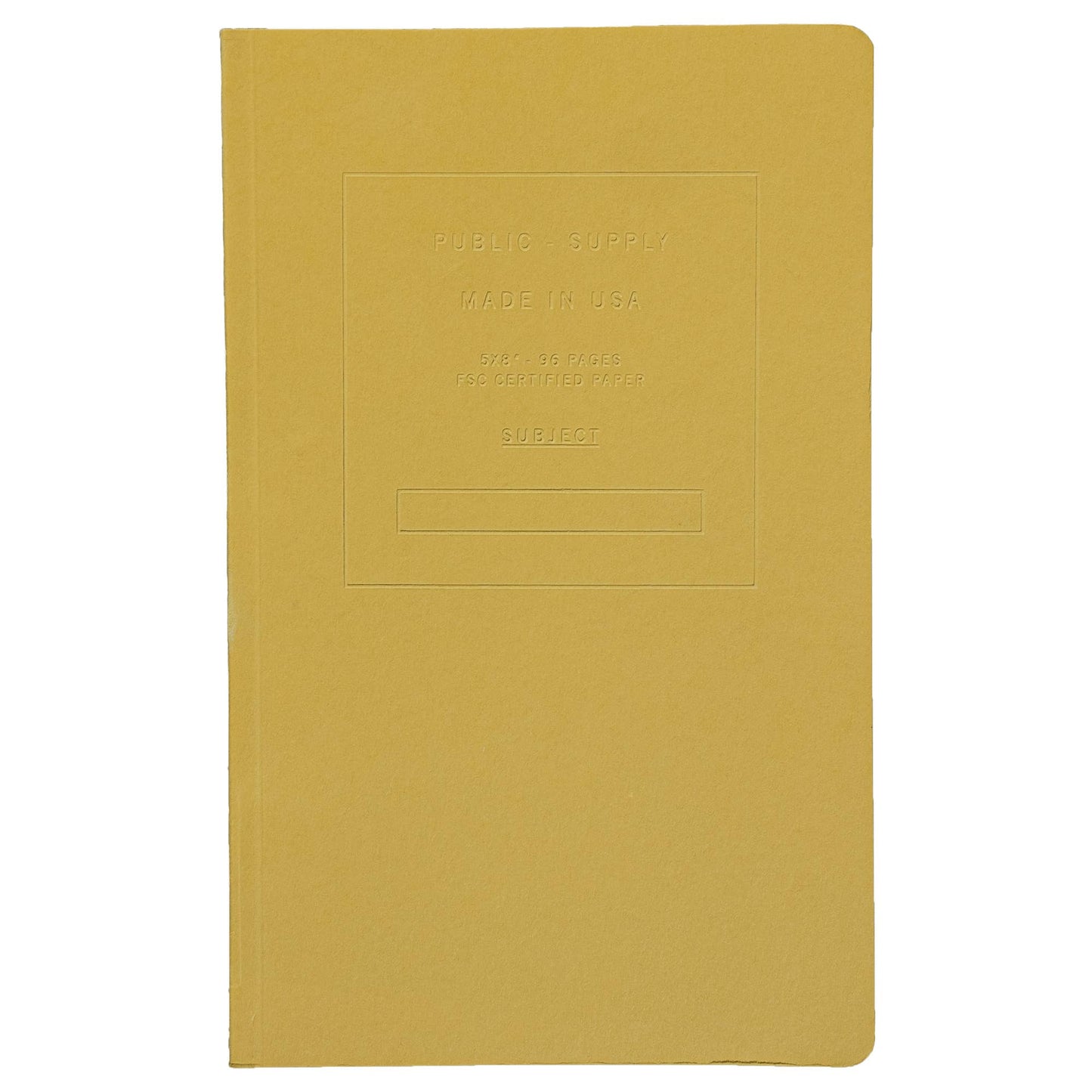 Public - Supply Embossed Notebook