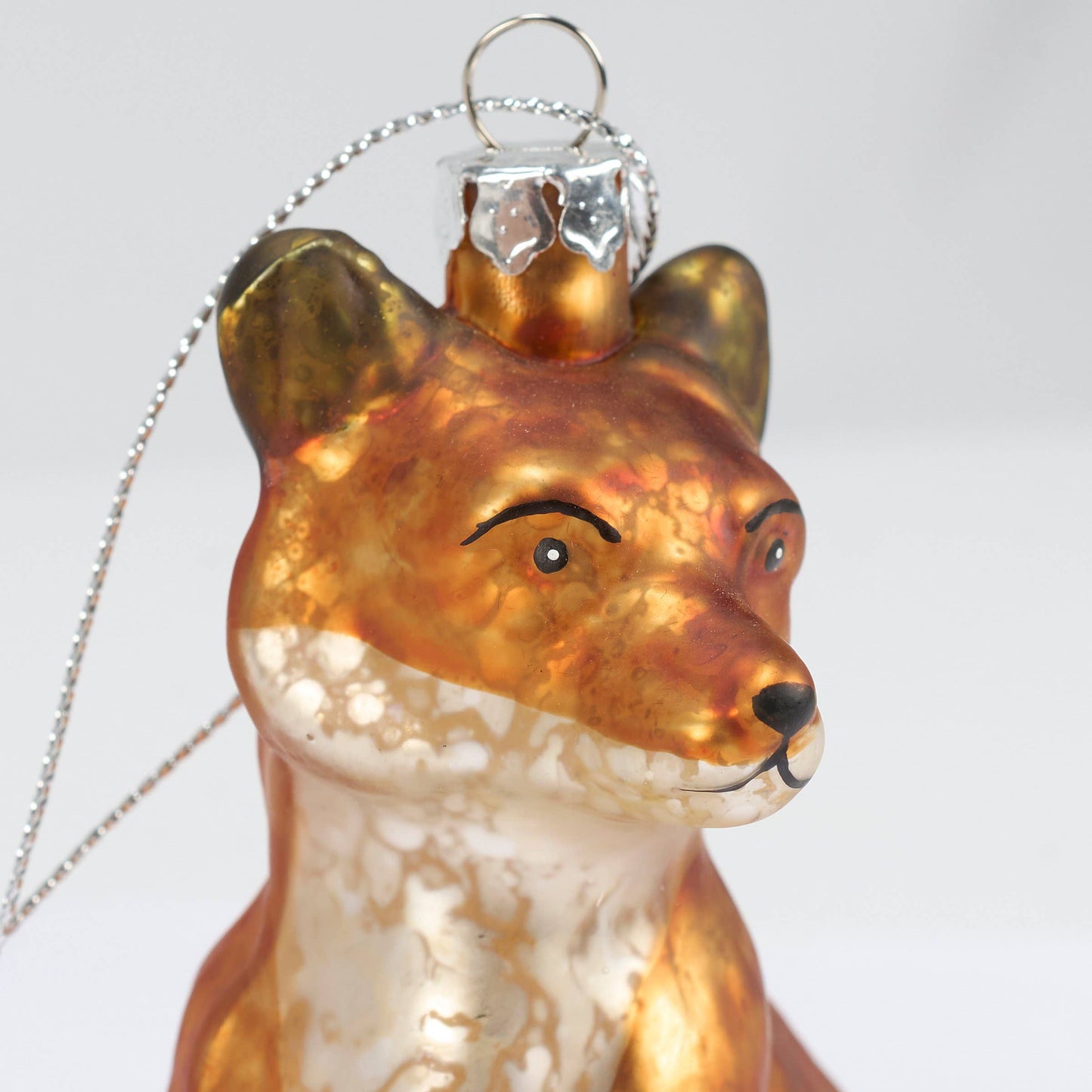 Fox Glass Ornament