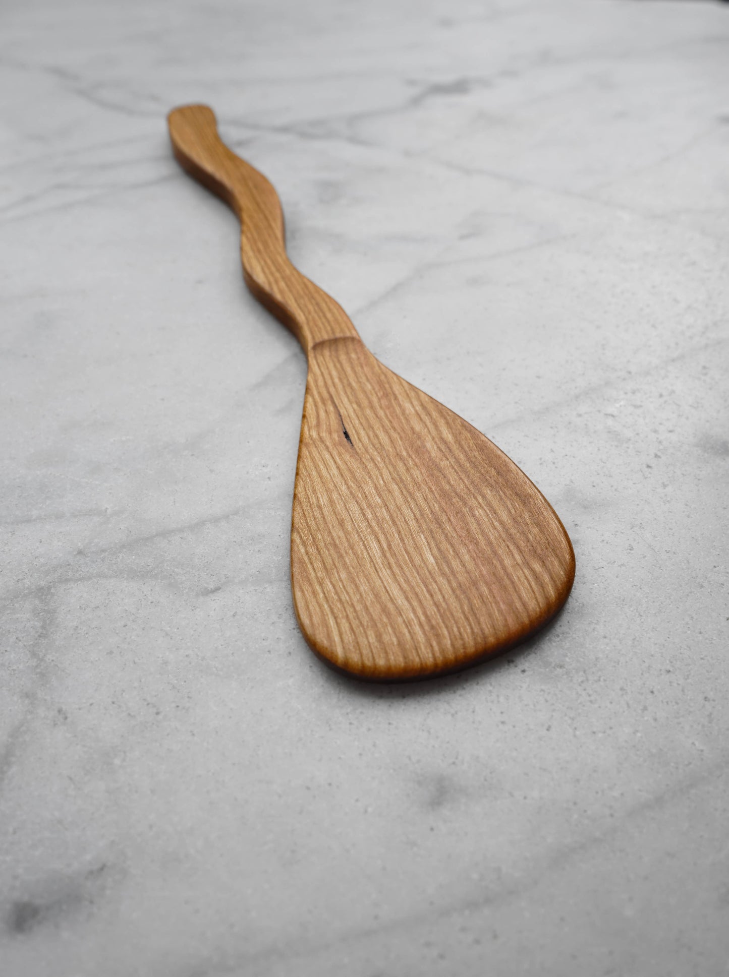 Flat Line - Squiggly Spatula - Cherry Wood
