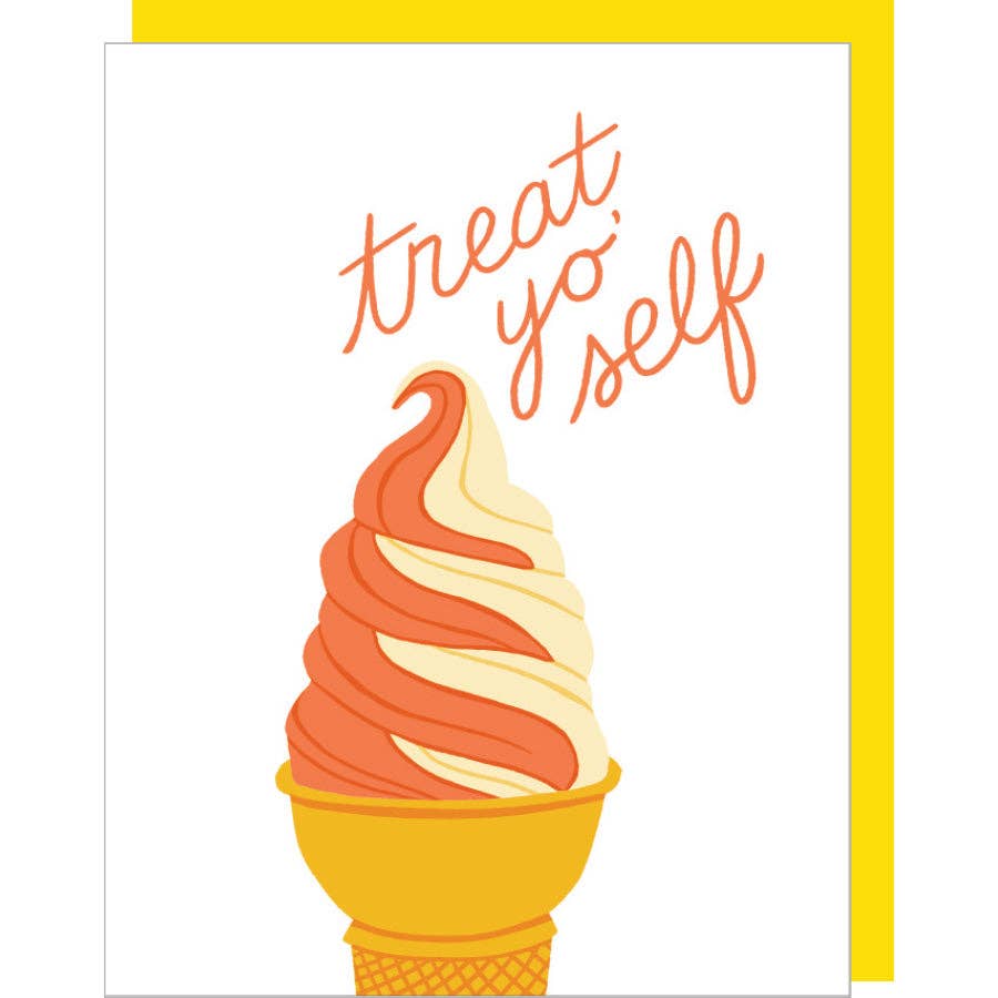 Twisty Froyo Cone Birthday Card