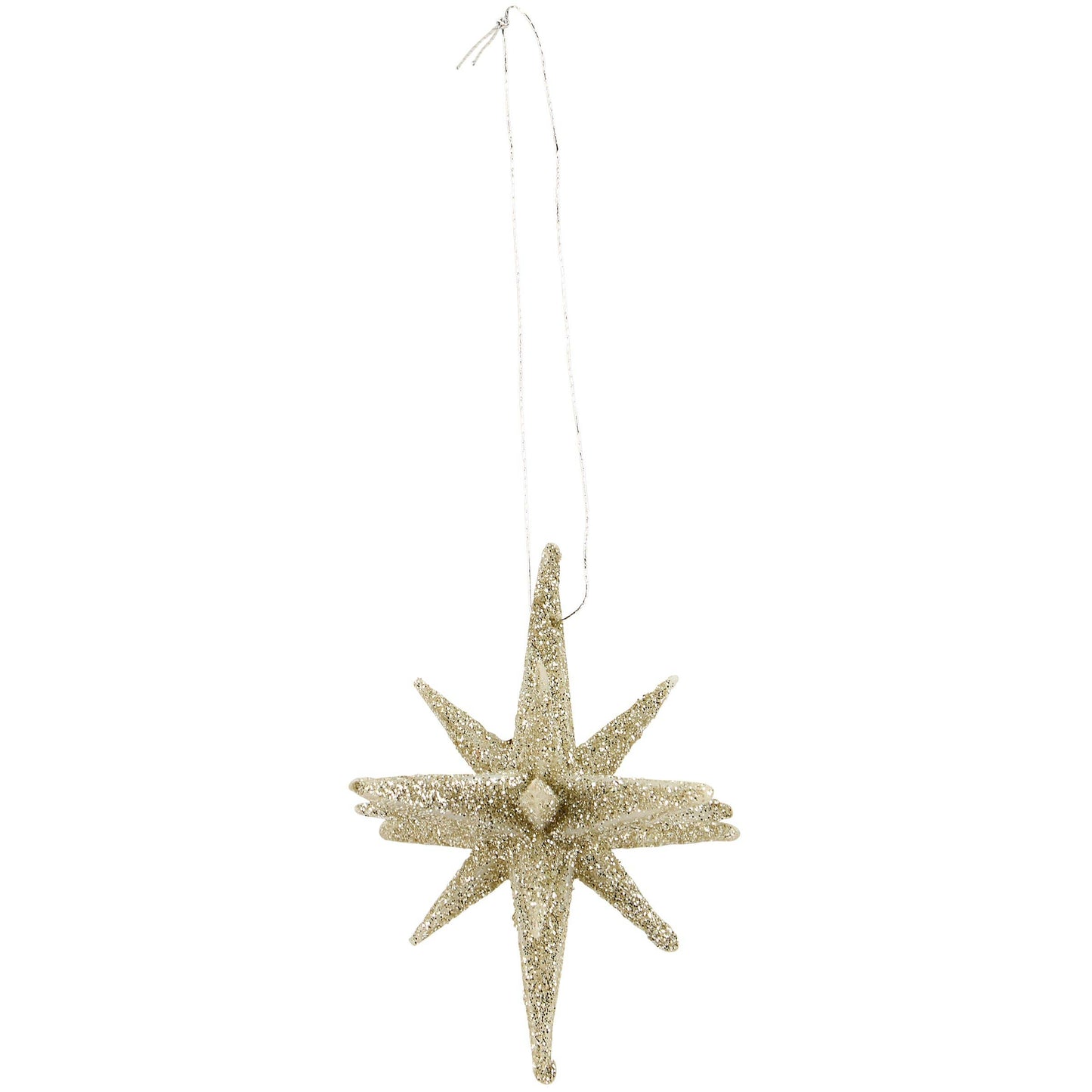 Champagne Star Ornament Sm