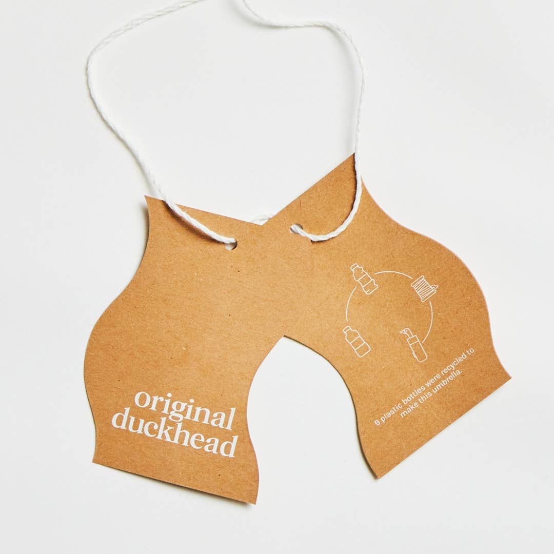 Classic Black Compact Eco Friendly Duckhead Umbrella