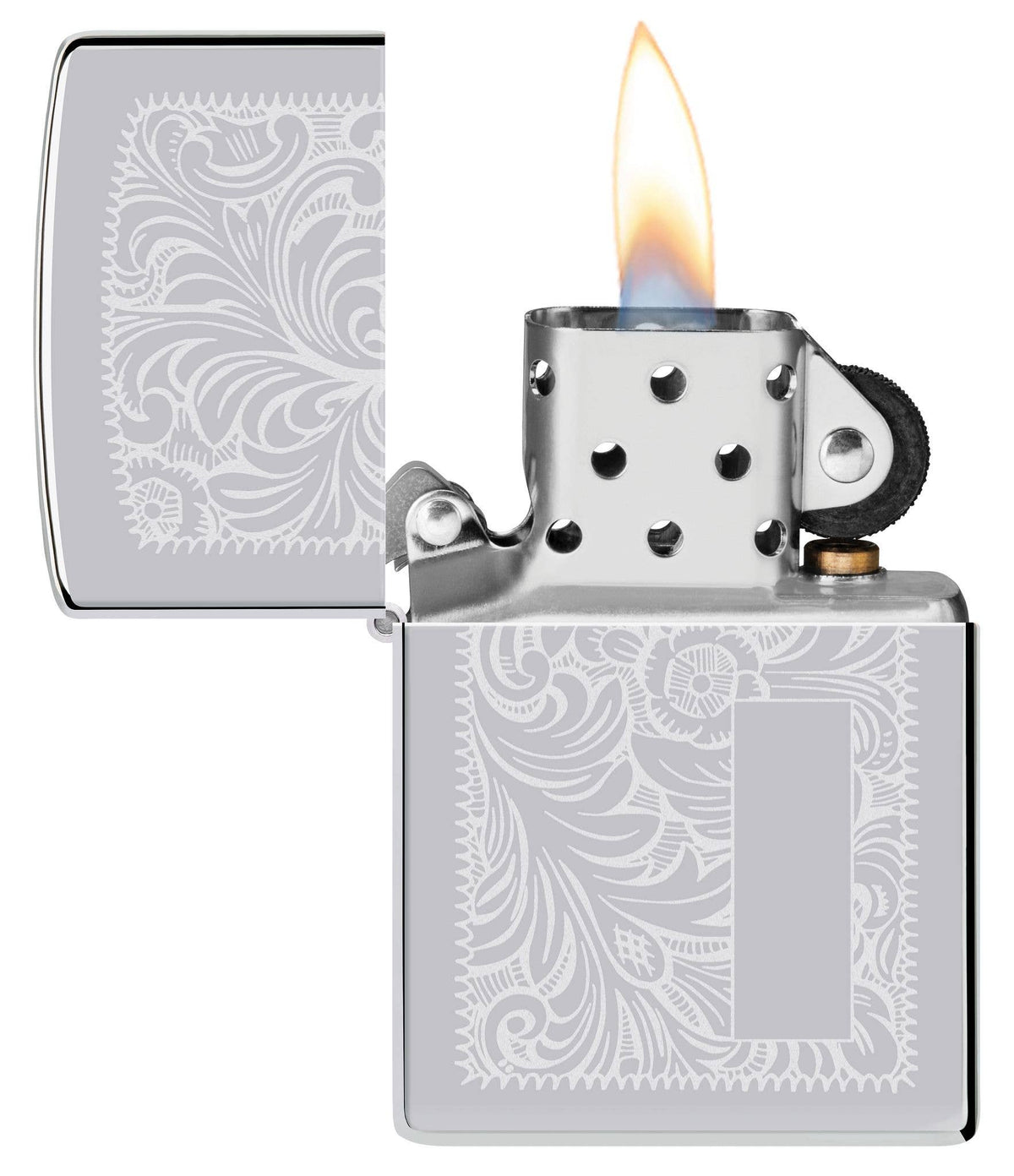 Zippo High Polish Chrome Venetian® Windproof Lighter