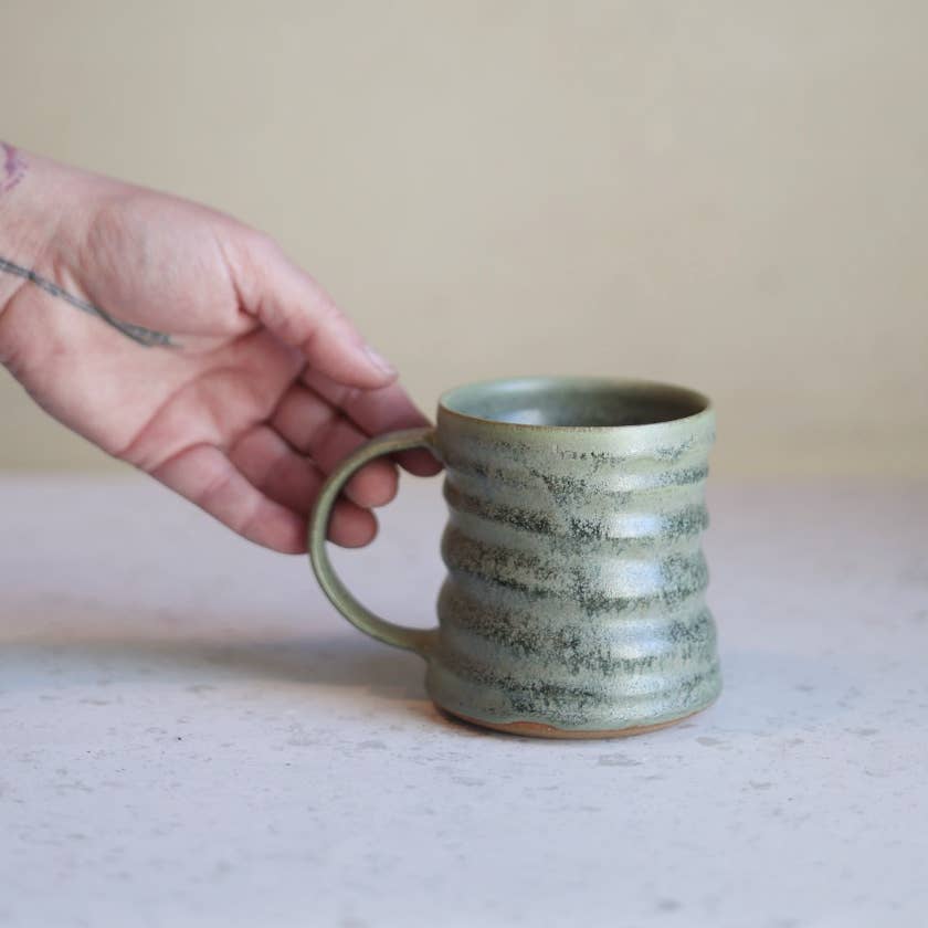 Handmade Ceramic Diner-Inspired Mug
