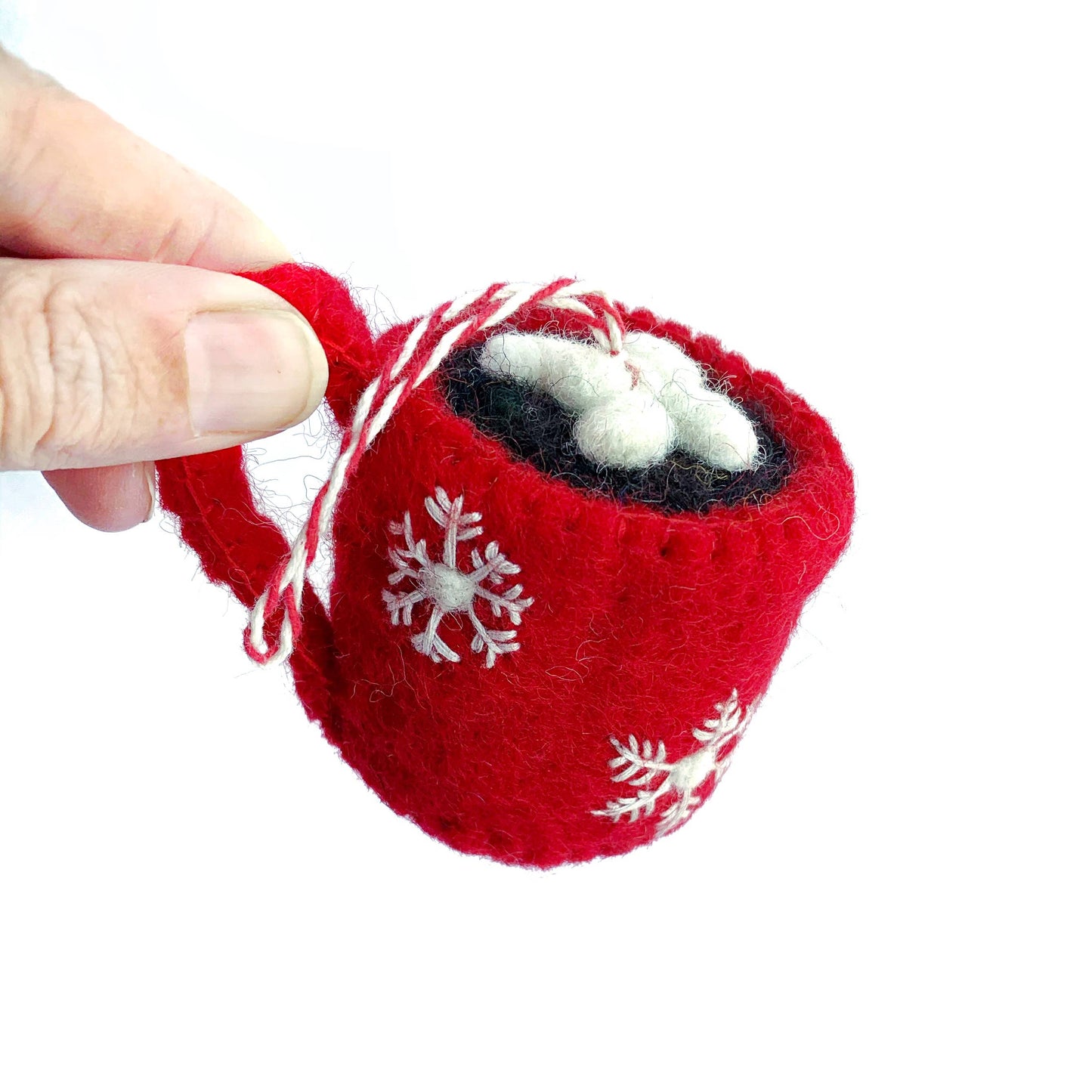 Hot Chocolate Mug Felt Ornament