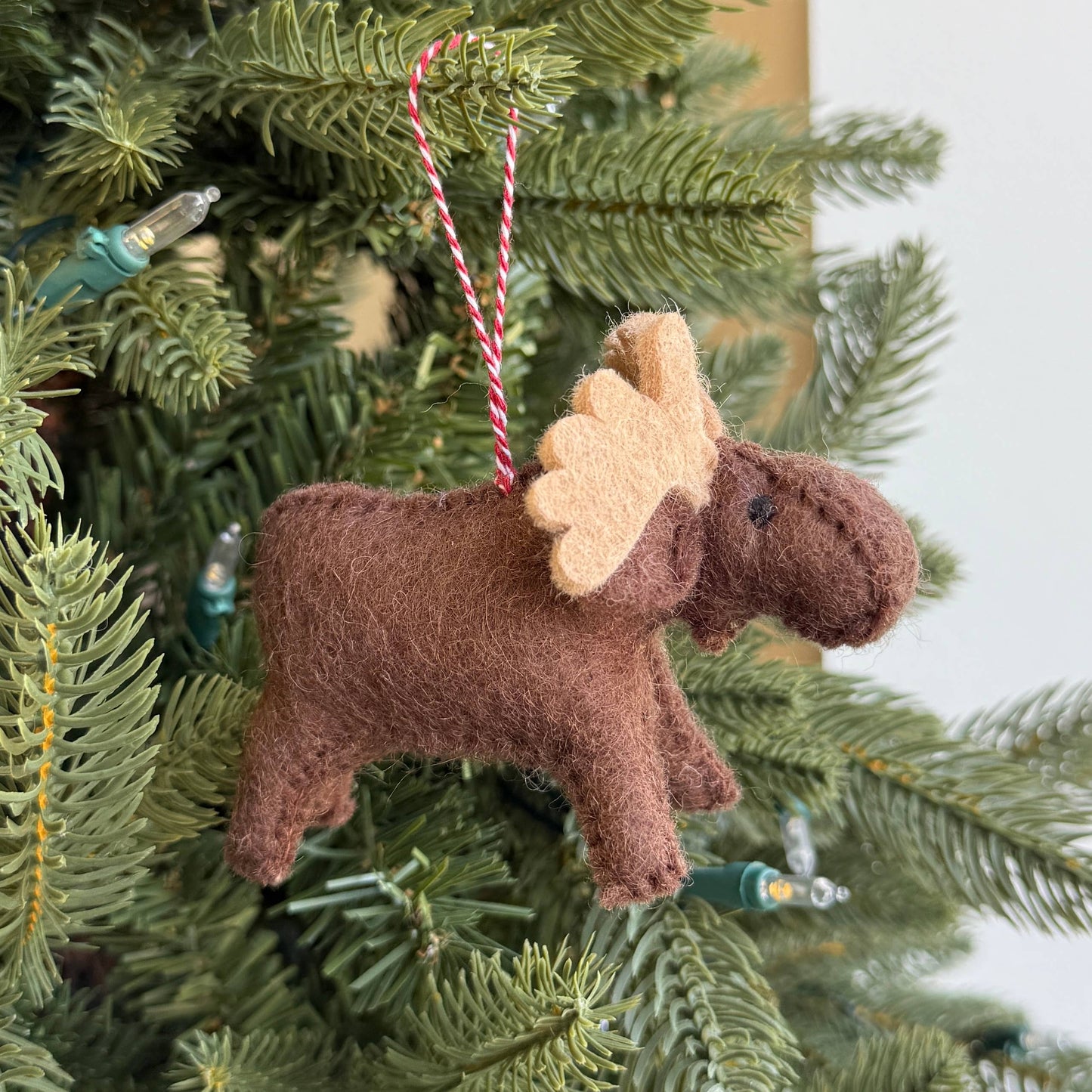 Moose Felt Ornament