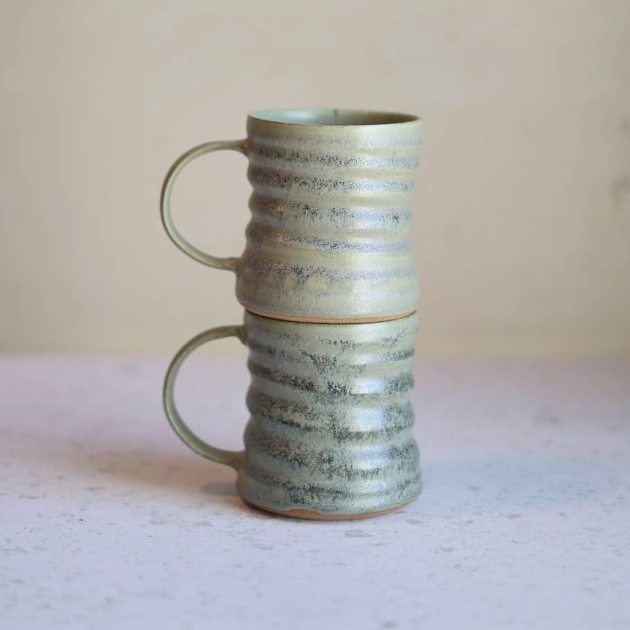 Handmade Ceramic Diner-Inspired Mug