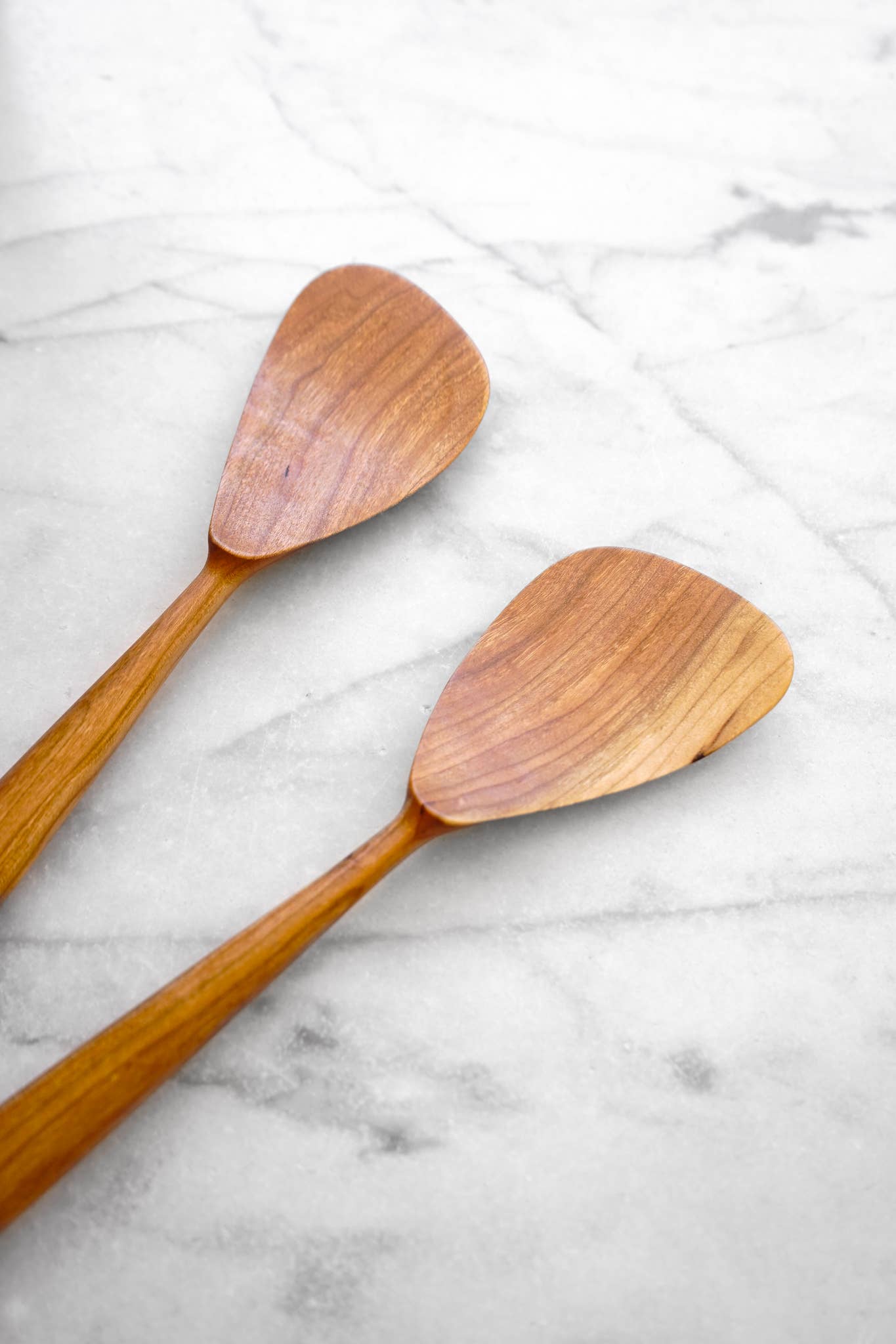 Modern Salad Set - Cherry Wood