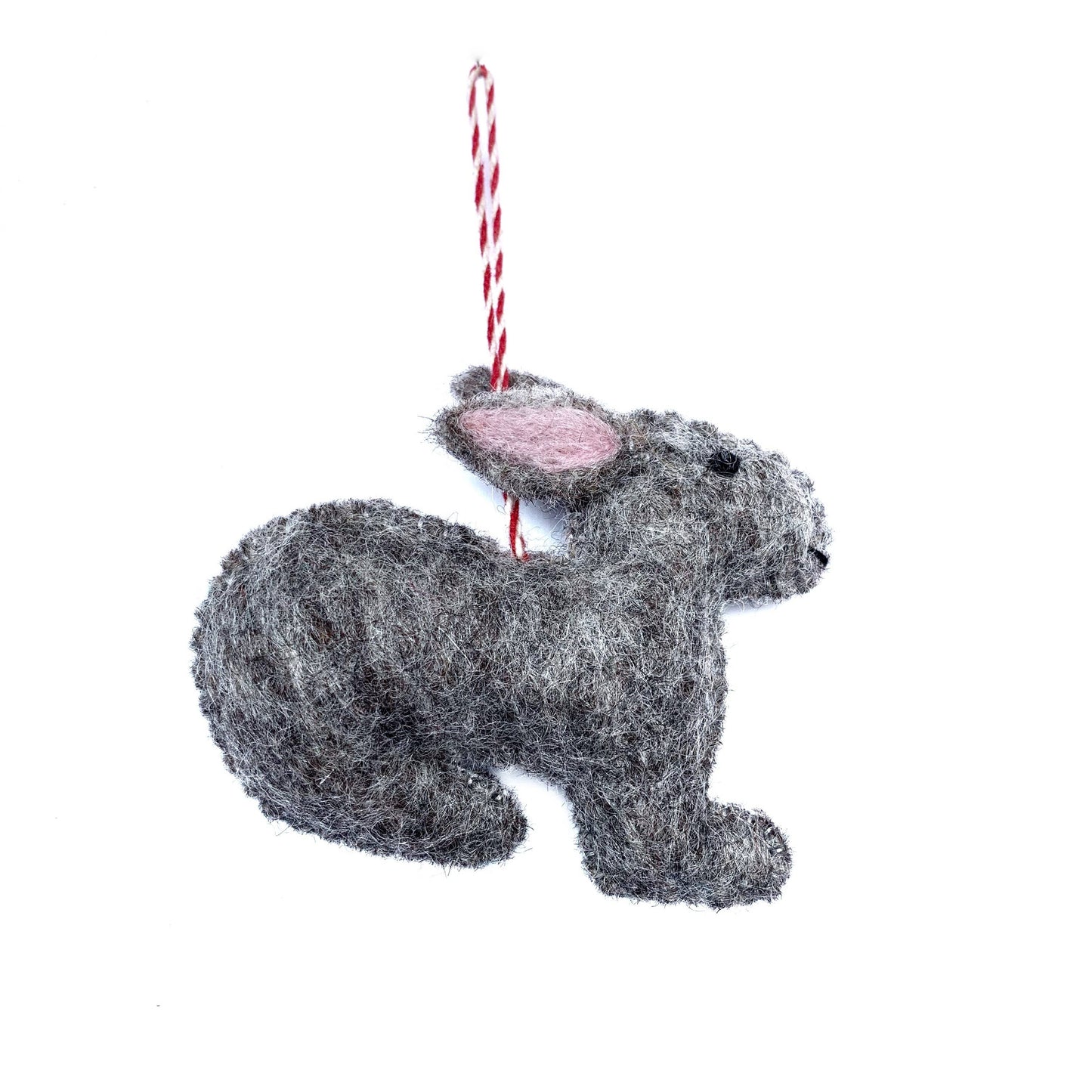 Bunny Rabbit Felt Christmas Ornament