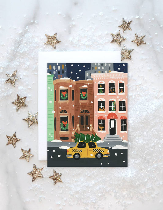 City Holiday Brownstone Greeting Card Boxed Set