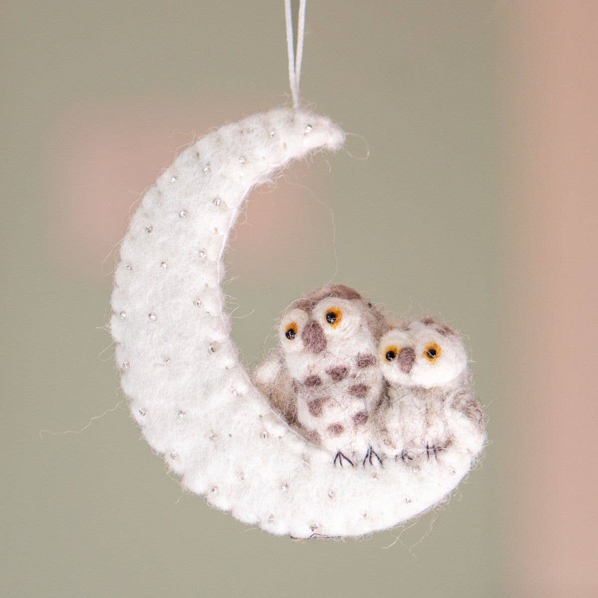 Night Owls Felt Ornament
